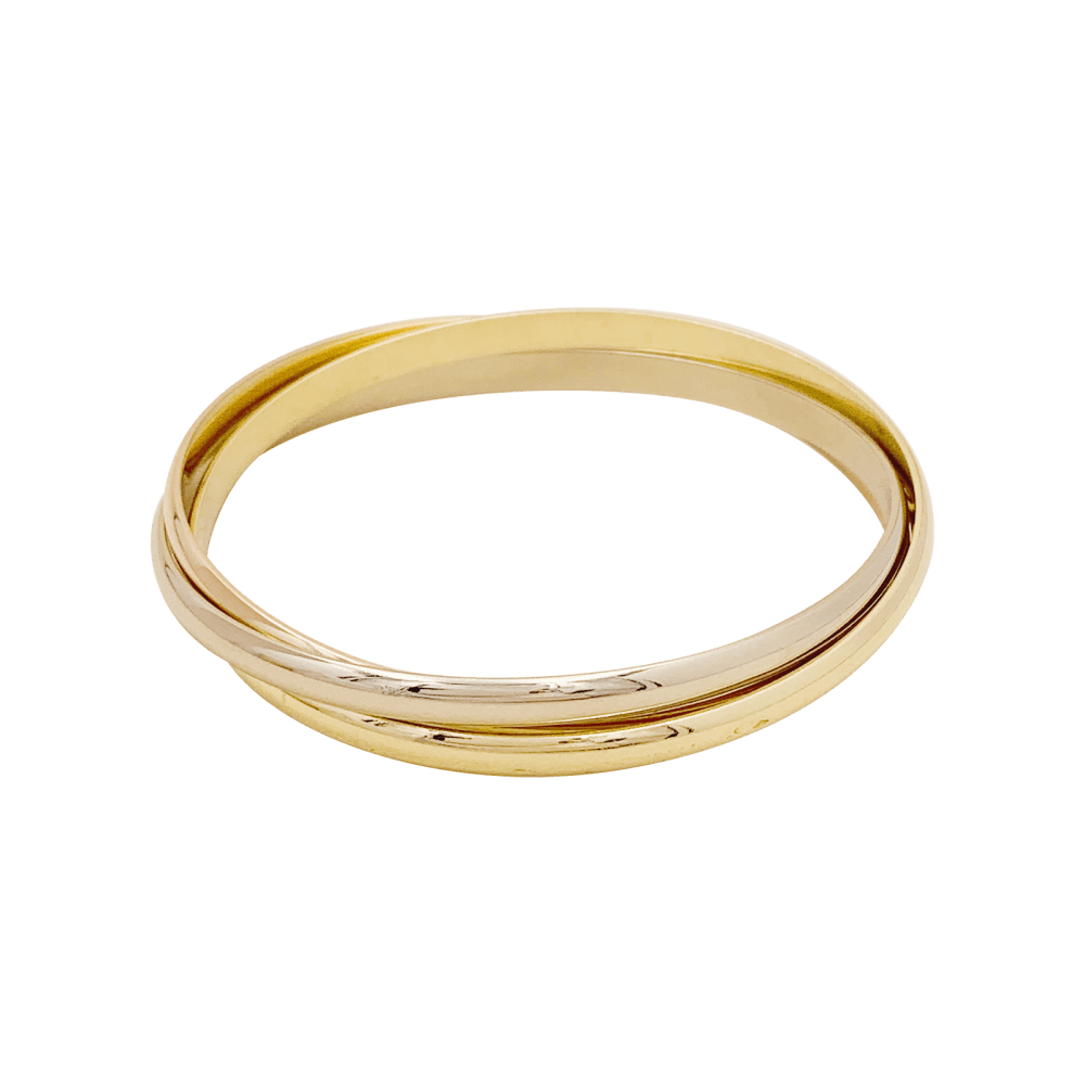 Bracelet Cartier, "Trinity", trois ors.
