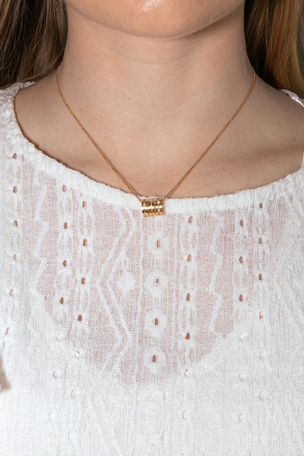 Dinh van Collier Pulse Or jaune Diamant