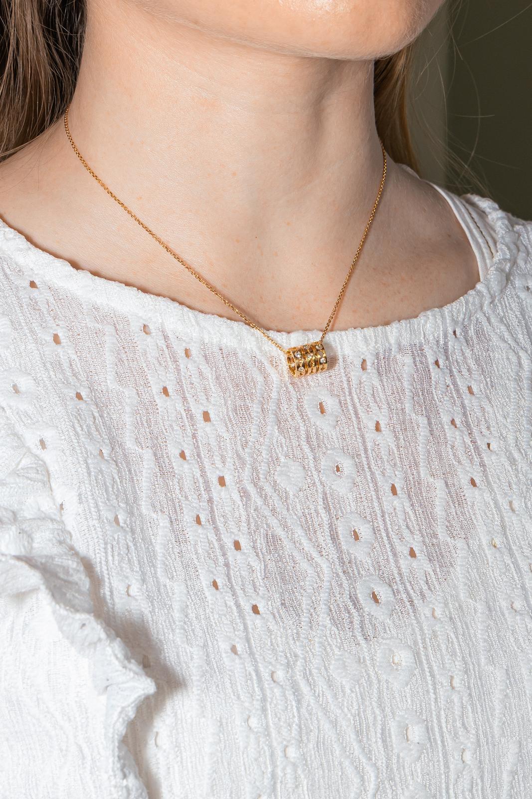 Dinh van Collier Pulse Or jaune Diamant