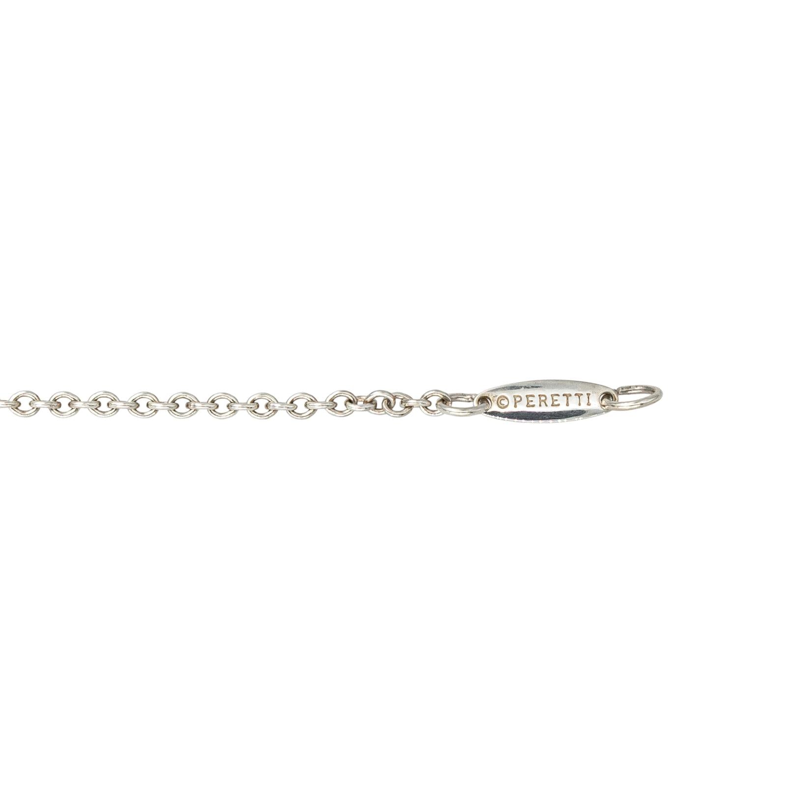 Tiffany & Co Collier Open Heart Argent Diamant