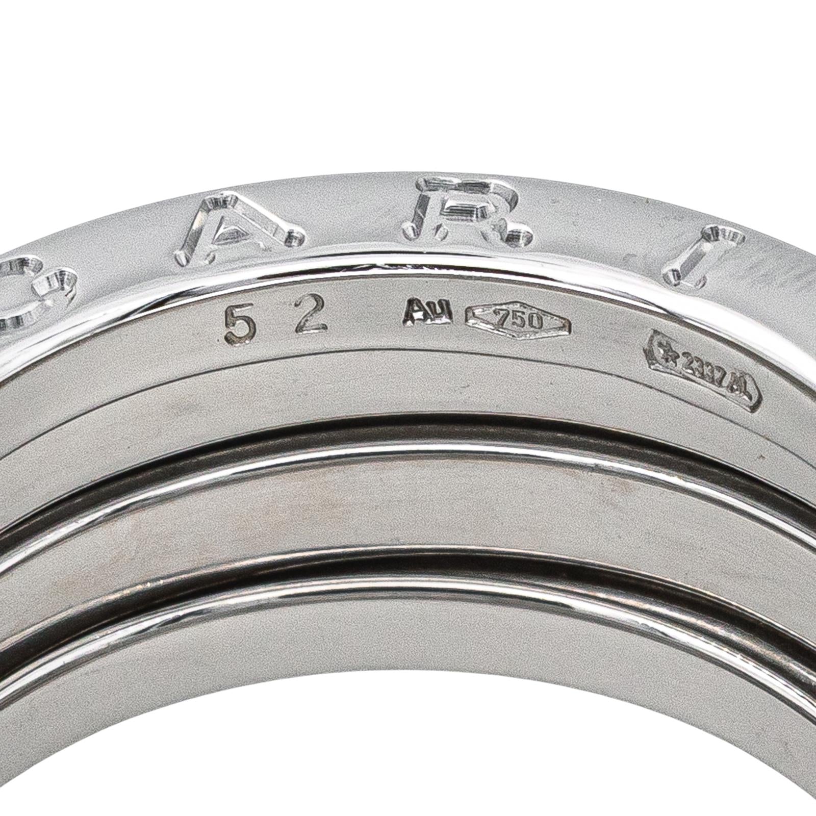 Bulgari Bague B.zéro1 Or blanc