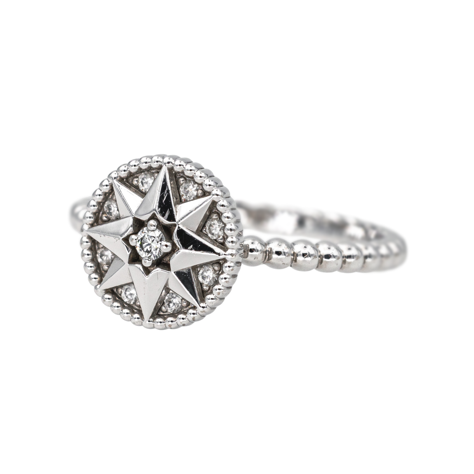 Dior Bague Rose des vents Or blanc Diamant