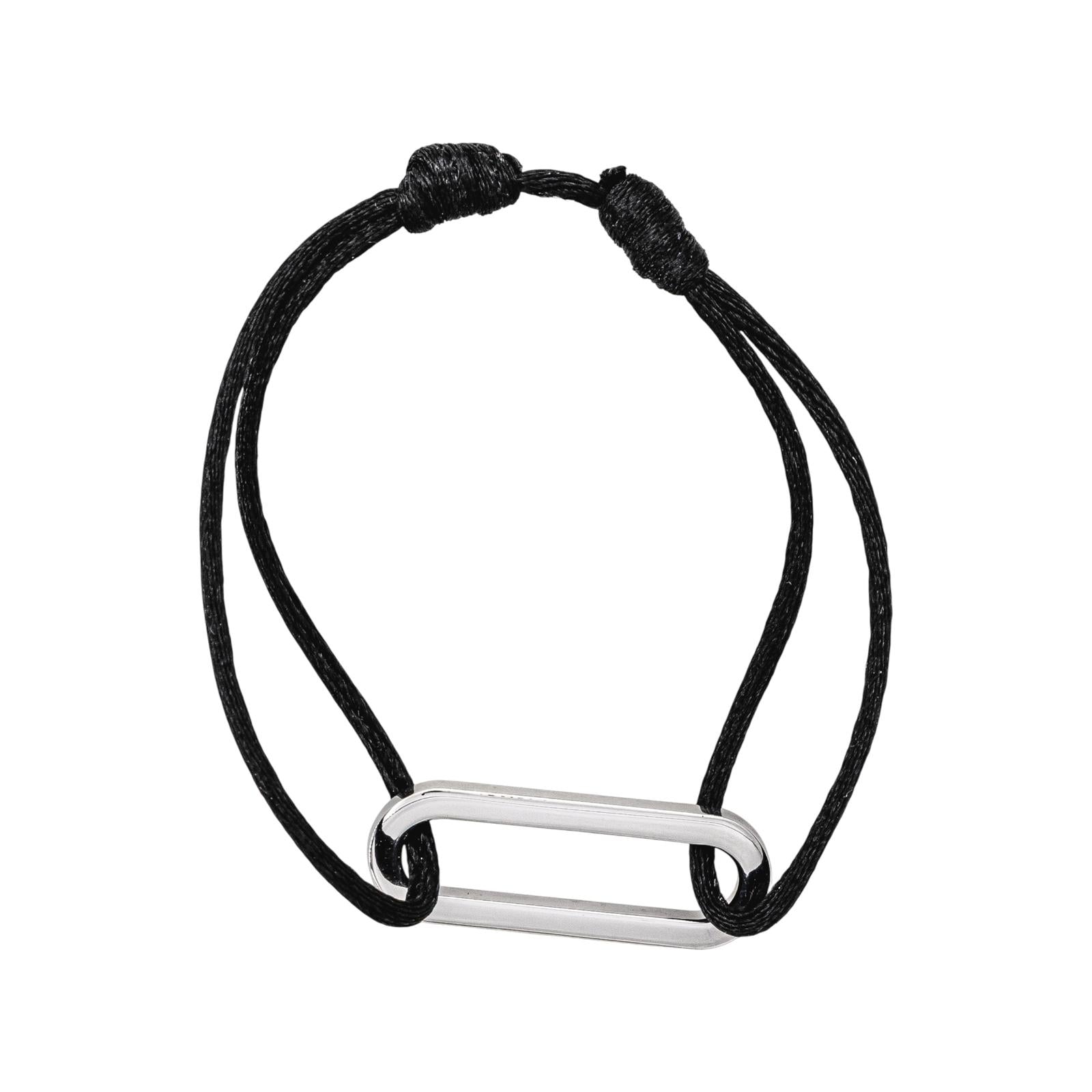 Dinh Van Bracelet Cordon Maillon Or blanc