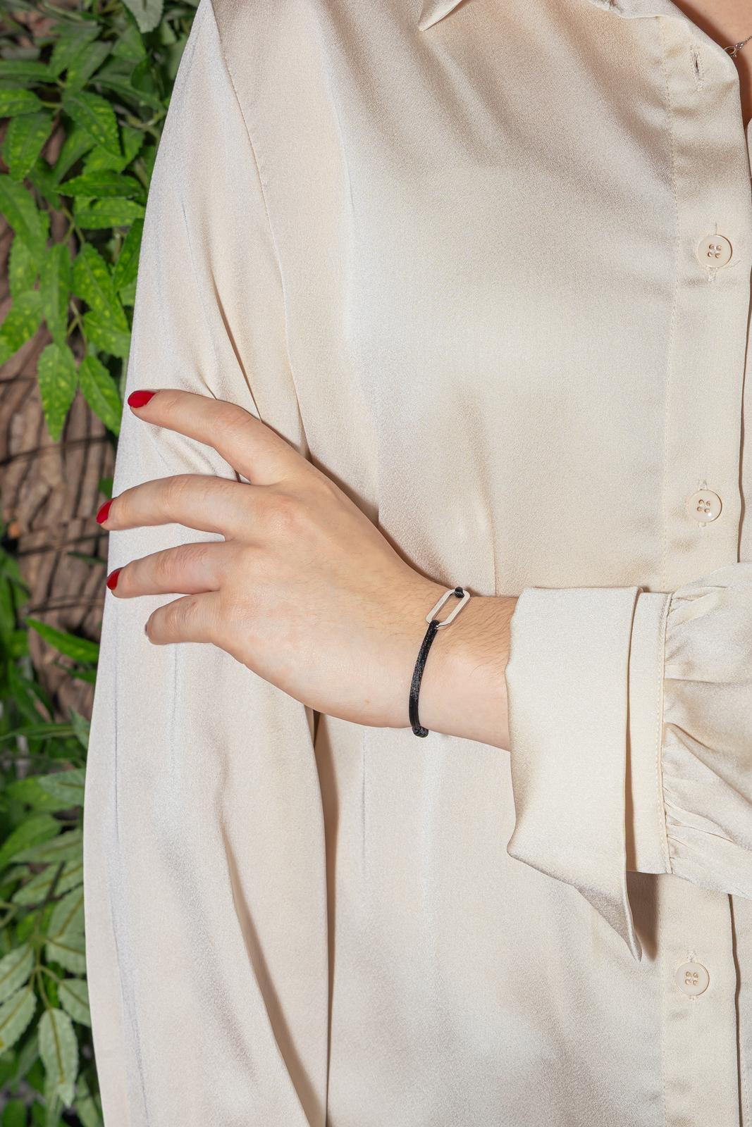 Dinh Van Bracelet Cordon Maillon Or blanc