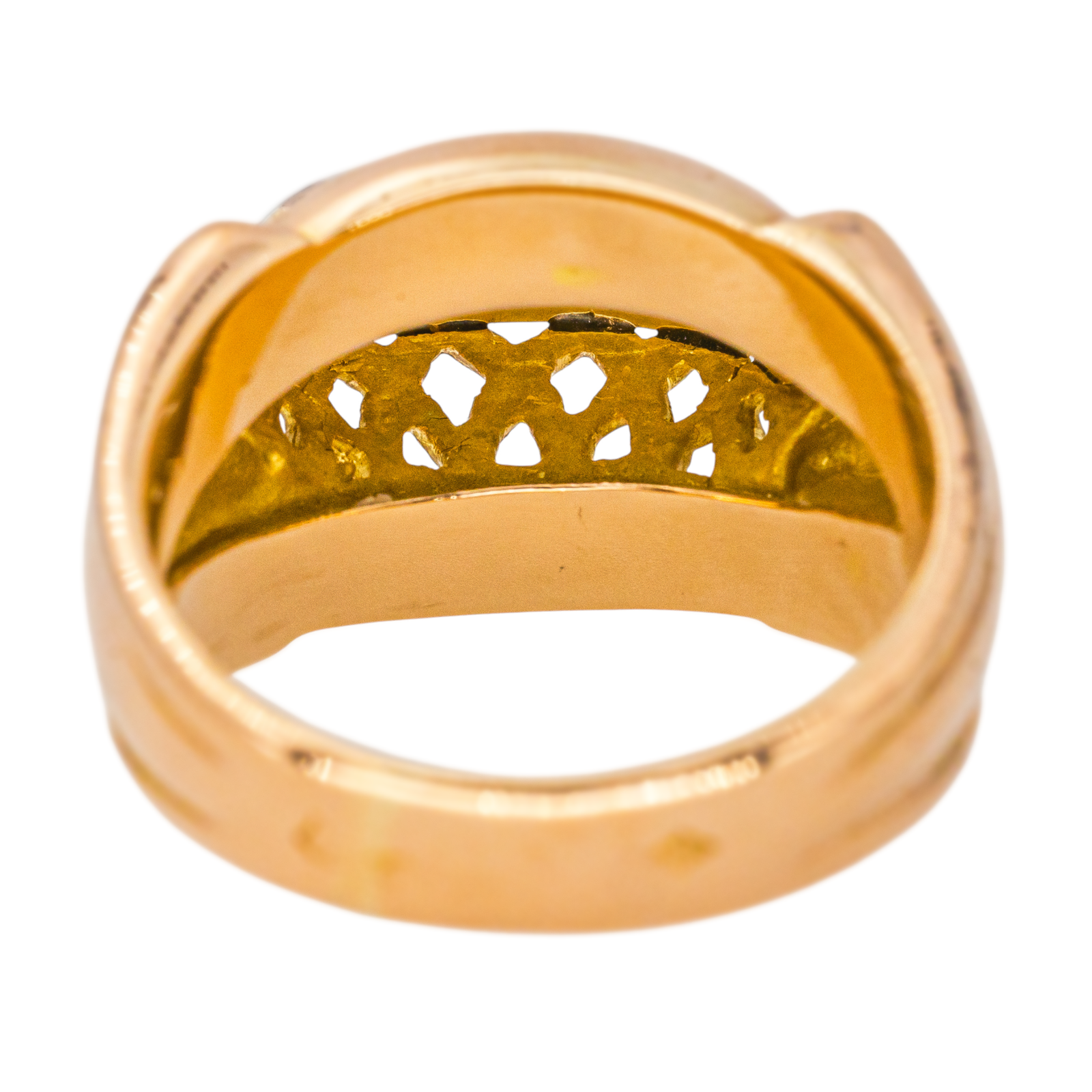 Bague Or rose, Platine Diamant