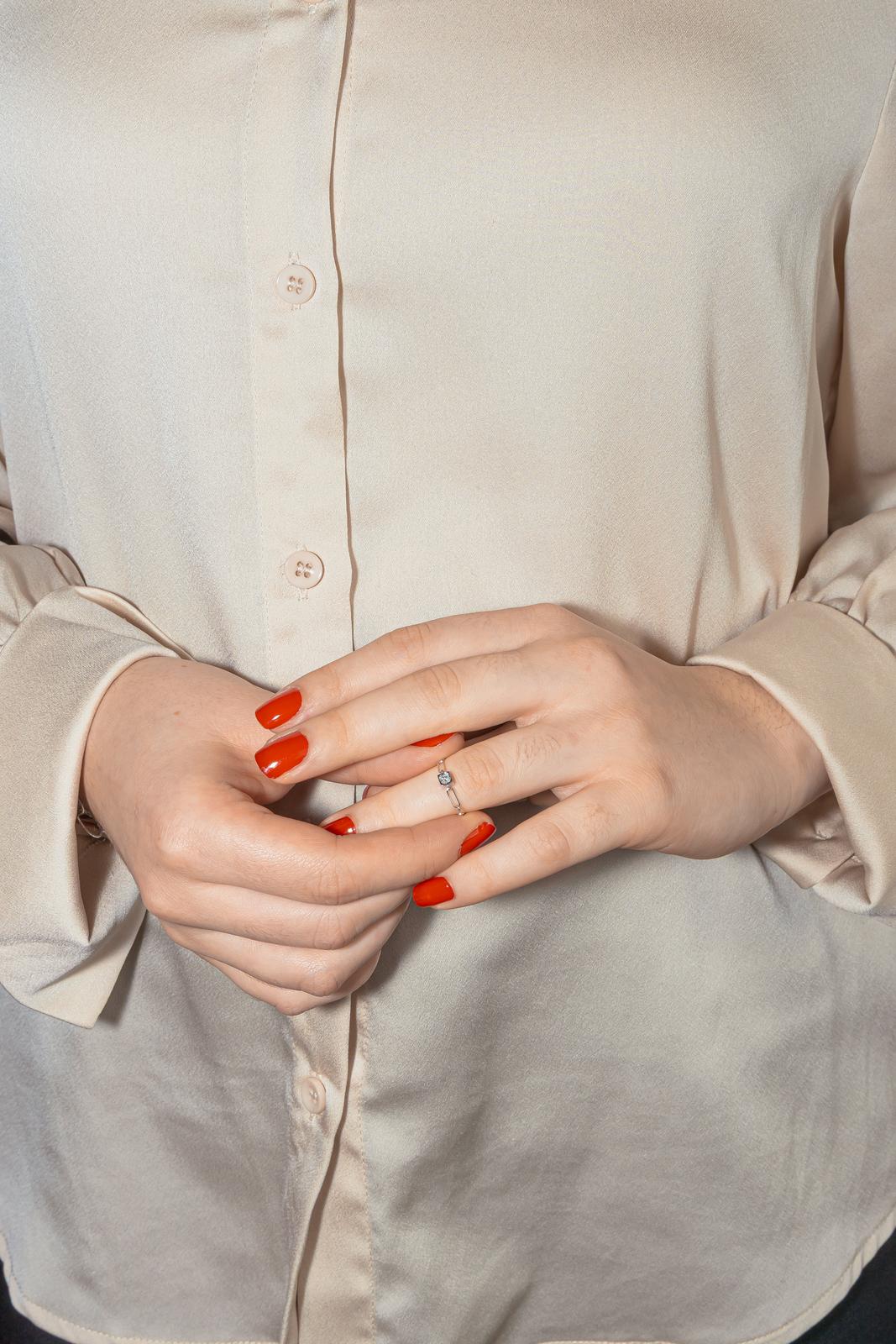 Dinh Van Bague Le Cube Or blanc Diamant