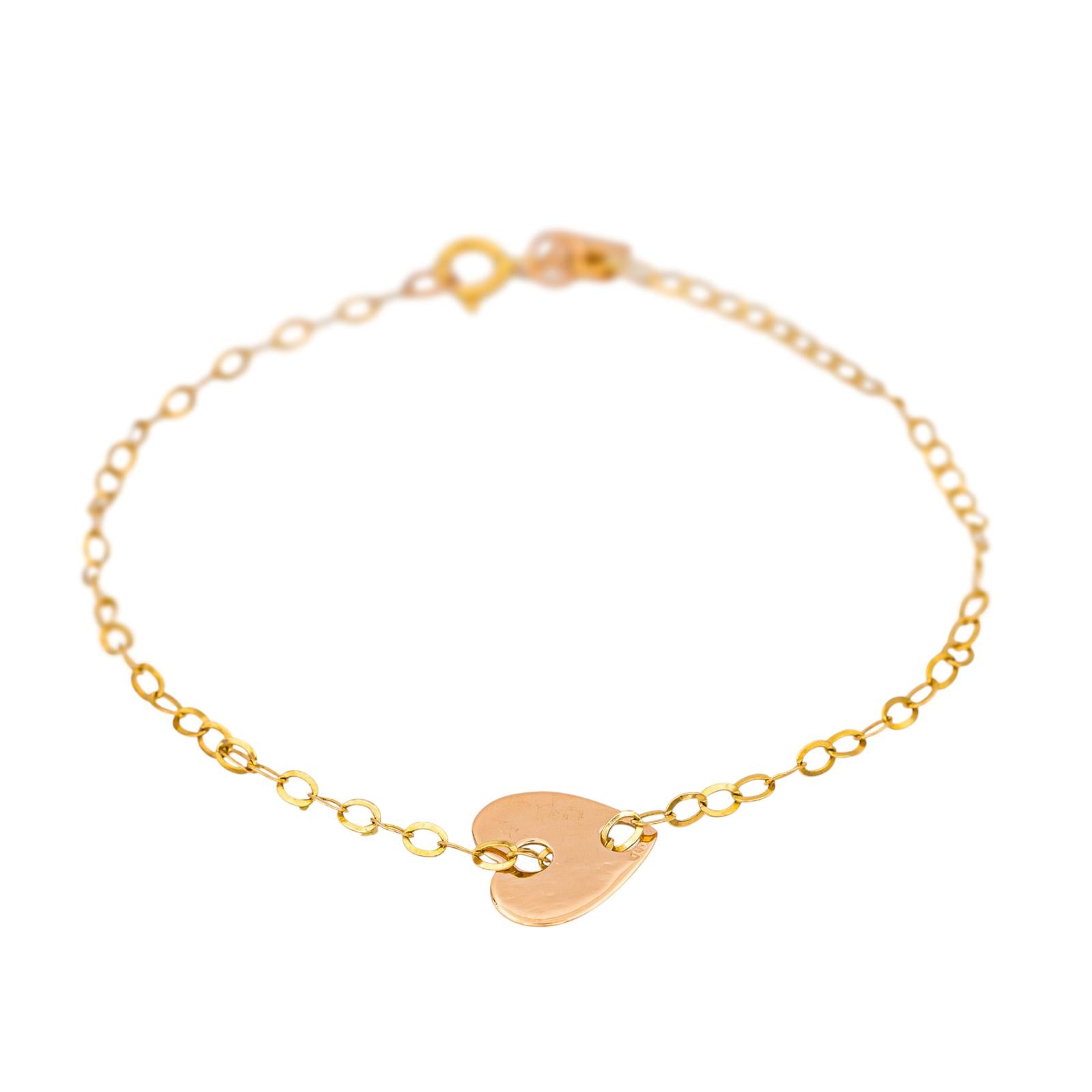 Ginette NY Bracelet  Angele mini heart  Or rose