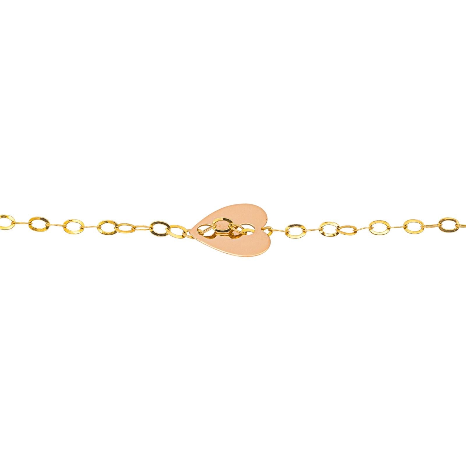 Ginette NY Bracelet  Angele mini heart  Or rose