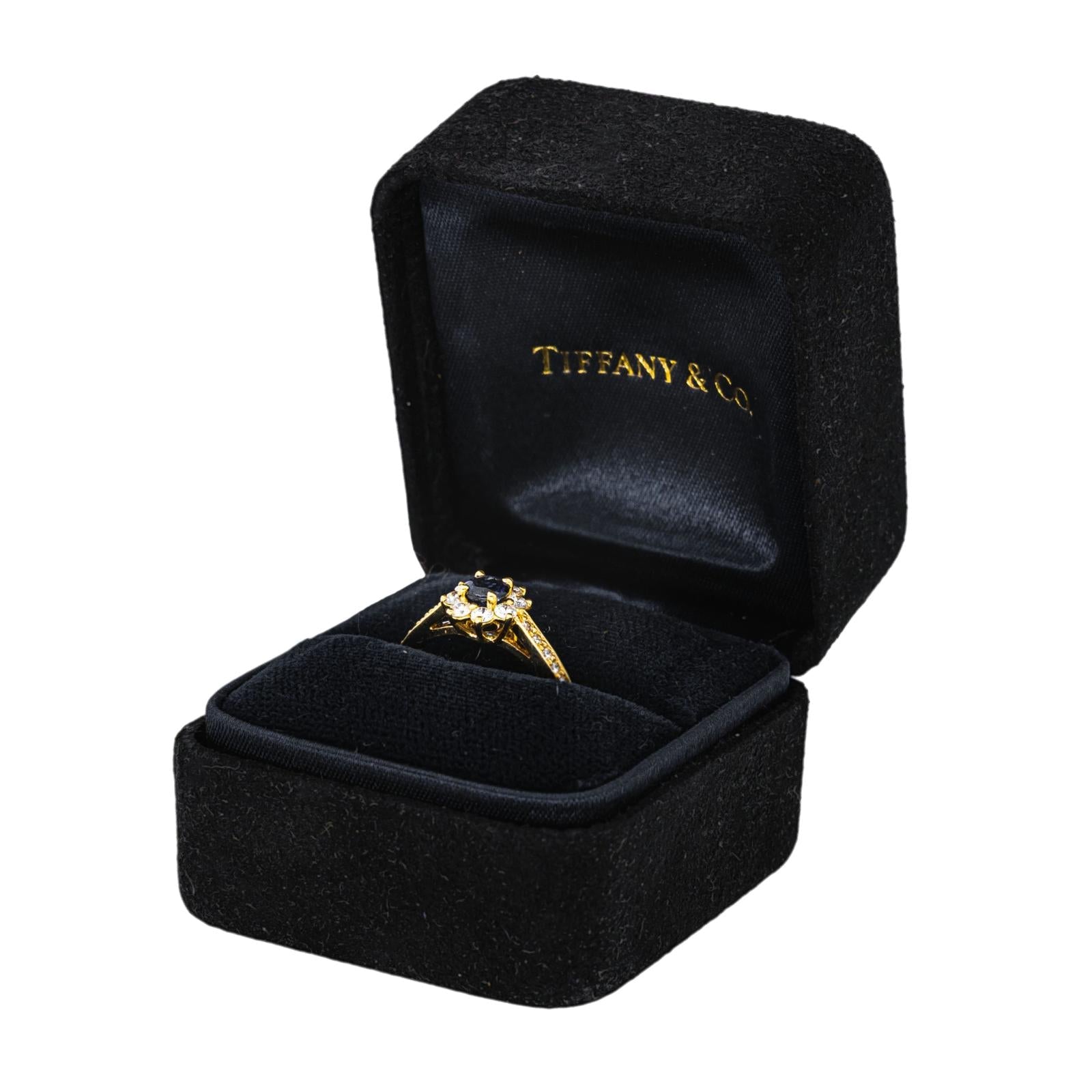 Tiffany & Co Bague Marguerite   Or jaune Saphir