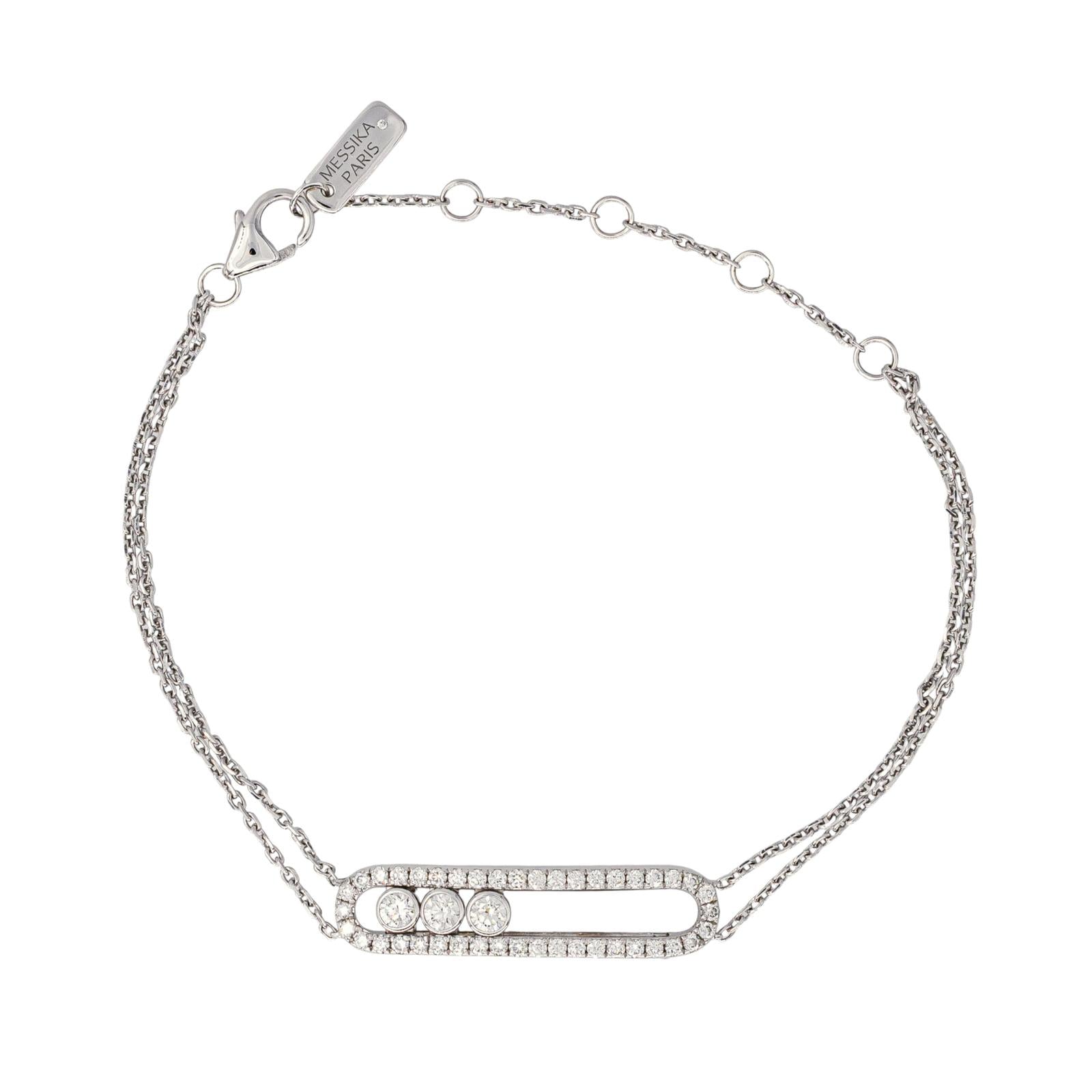 Messika Bracelet Move Or blanc Diamant