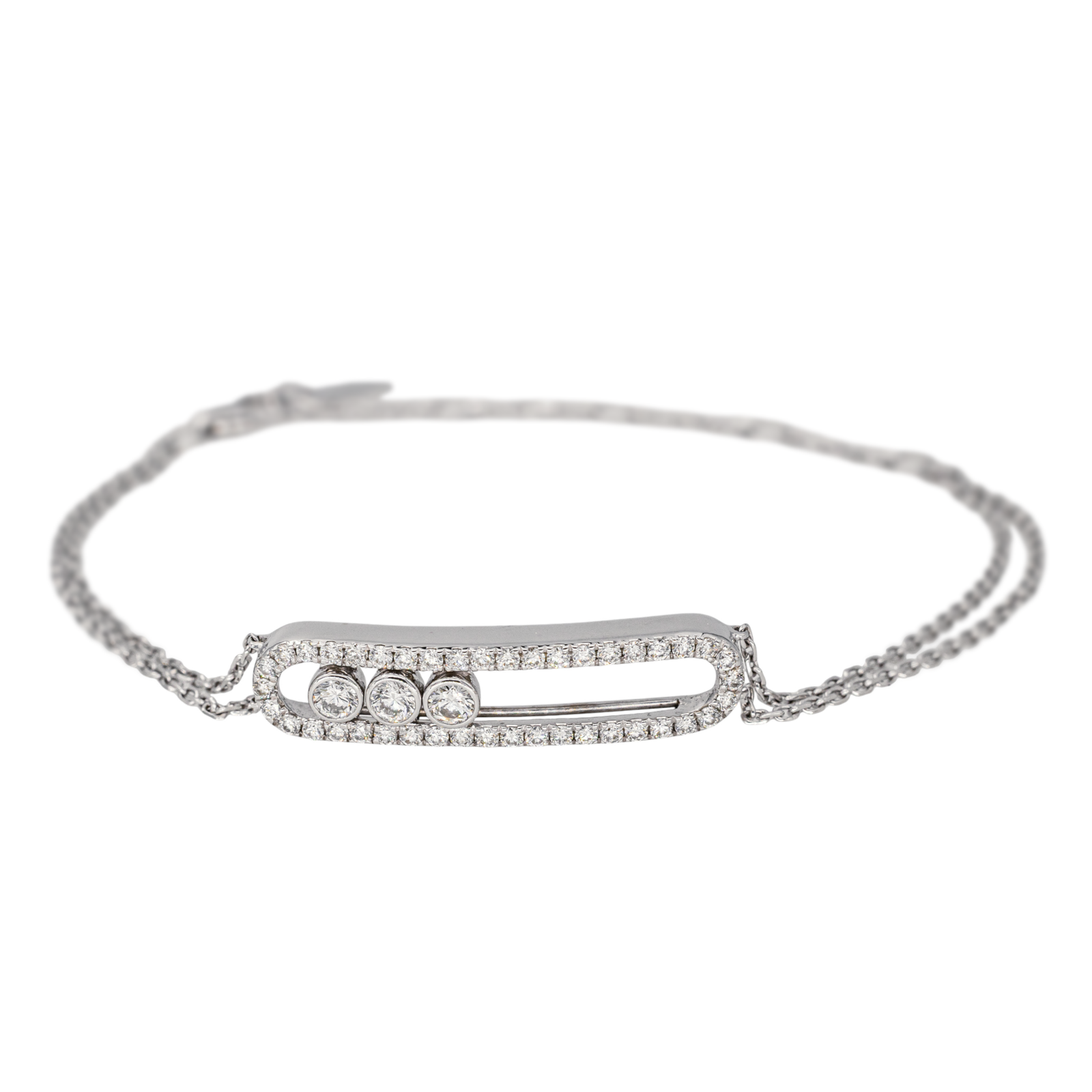 Messika Bracelet Move Or blanc Diamant