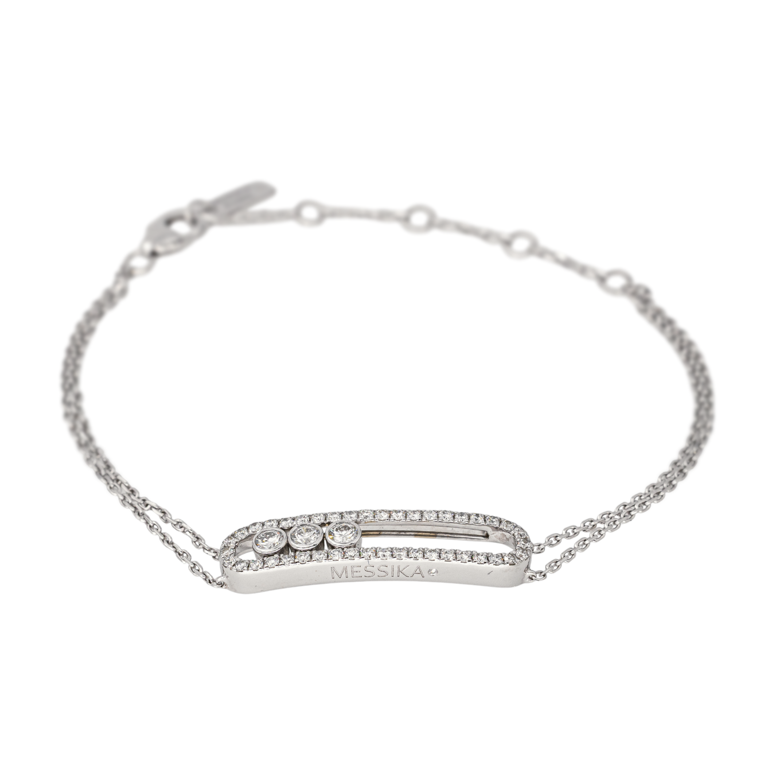 Messika Bracelet Move Or blanc Diamant
