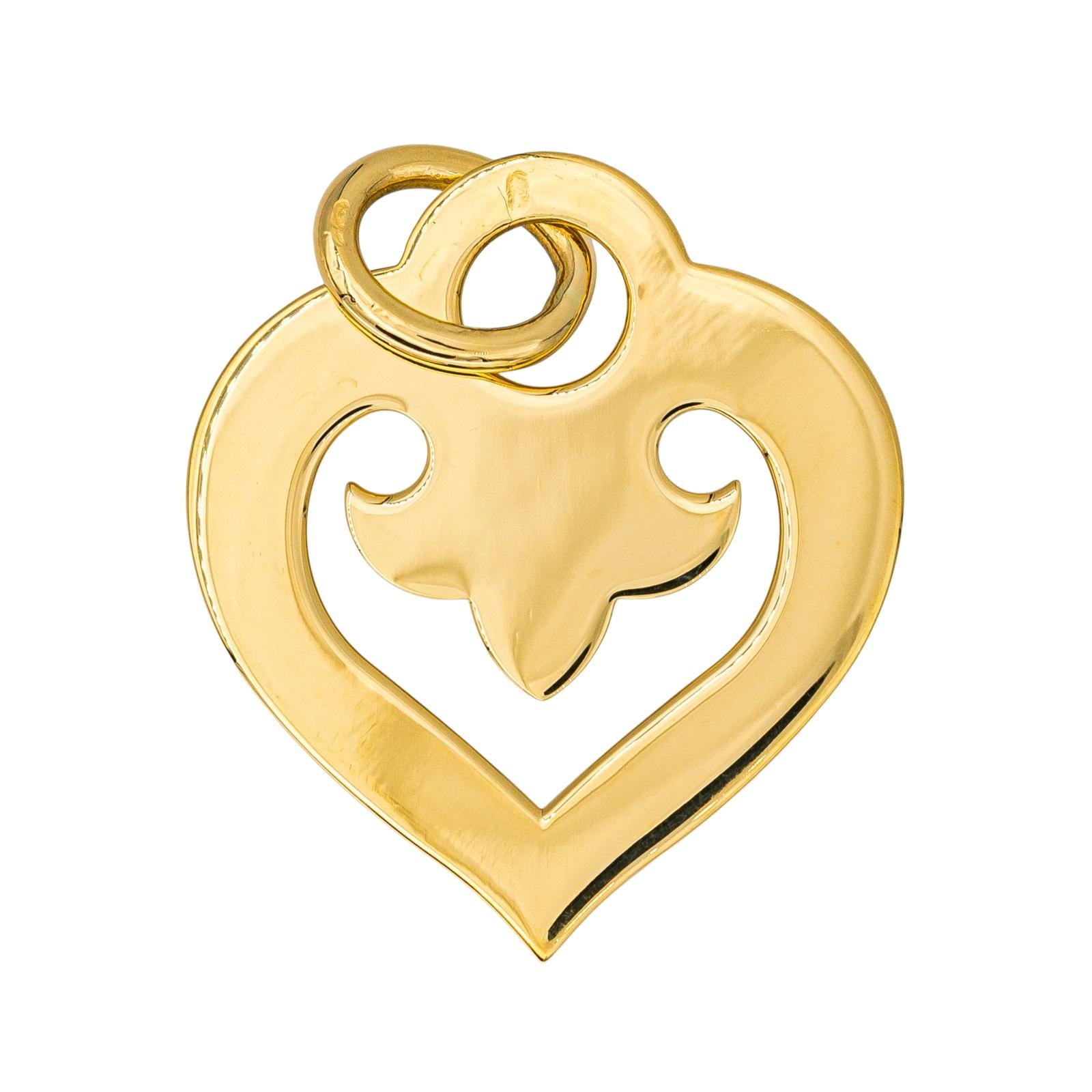 O.J. Perrin Pendentif  Cœur Légendes Or jaune