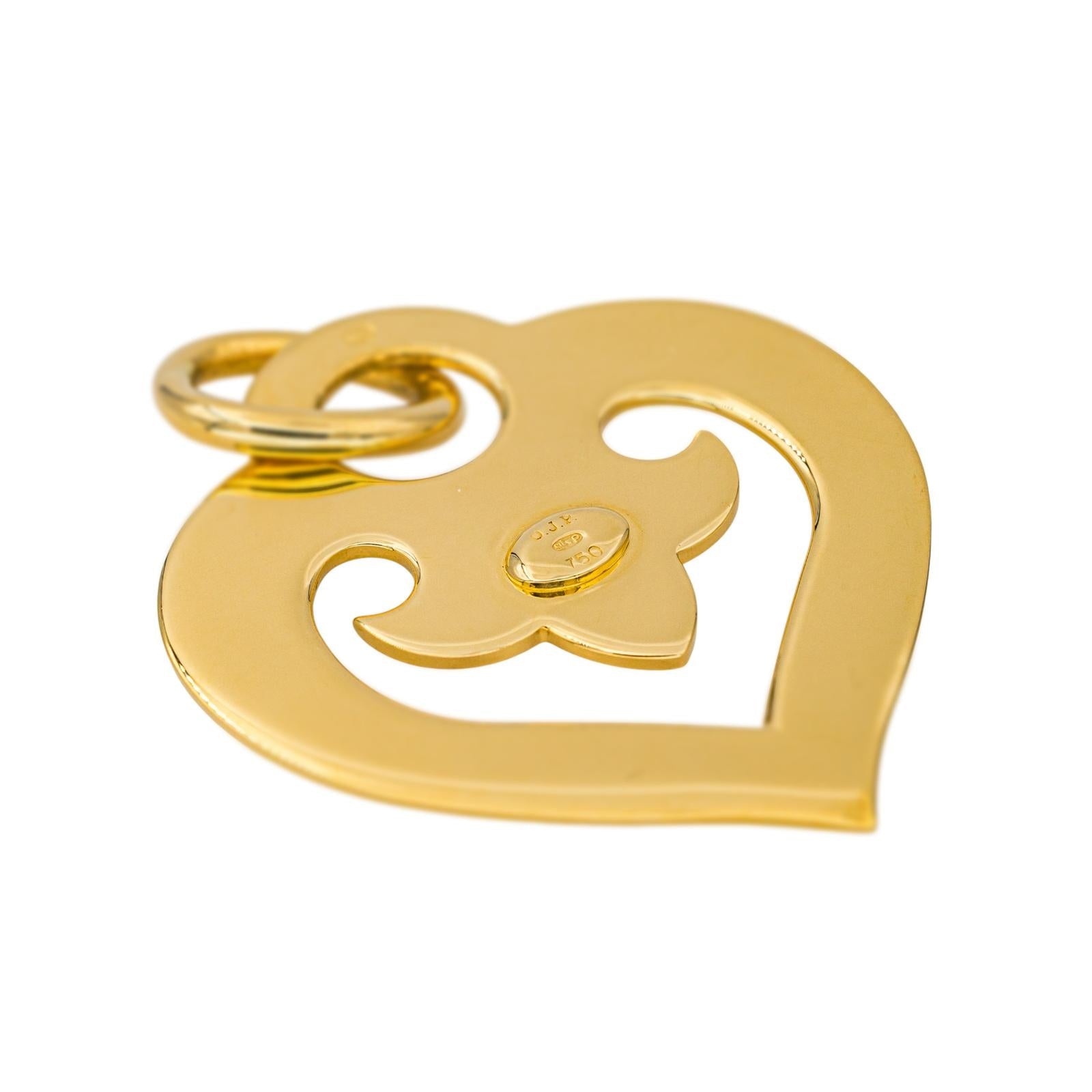 O.J. Perrin Pendentif  Cœur Légendes Or jaune