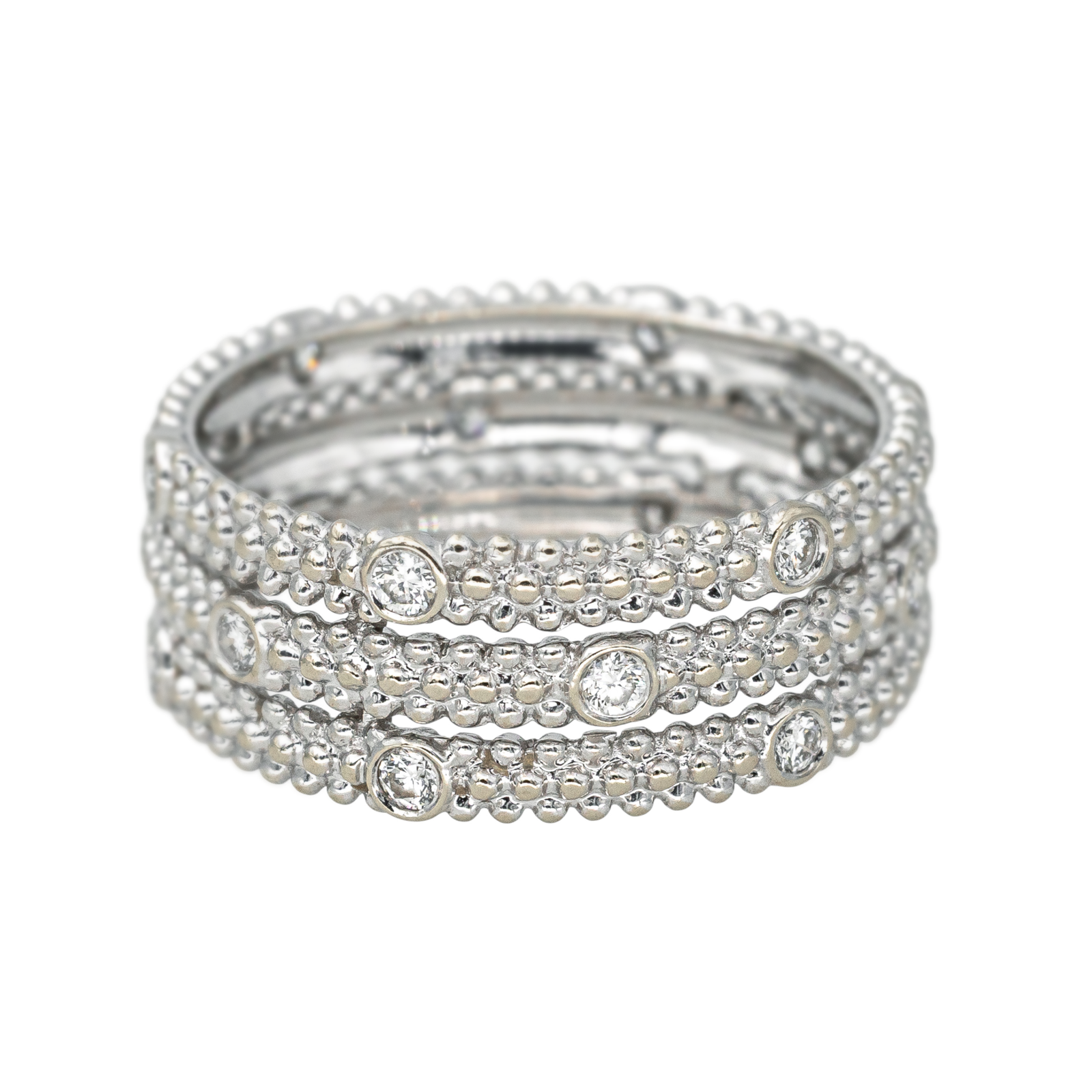 Mauboussin Bague  Bandeau Le premier jour  Or blanc  Diamant