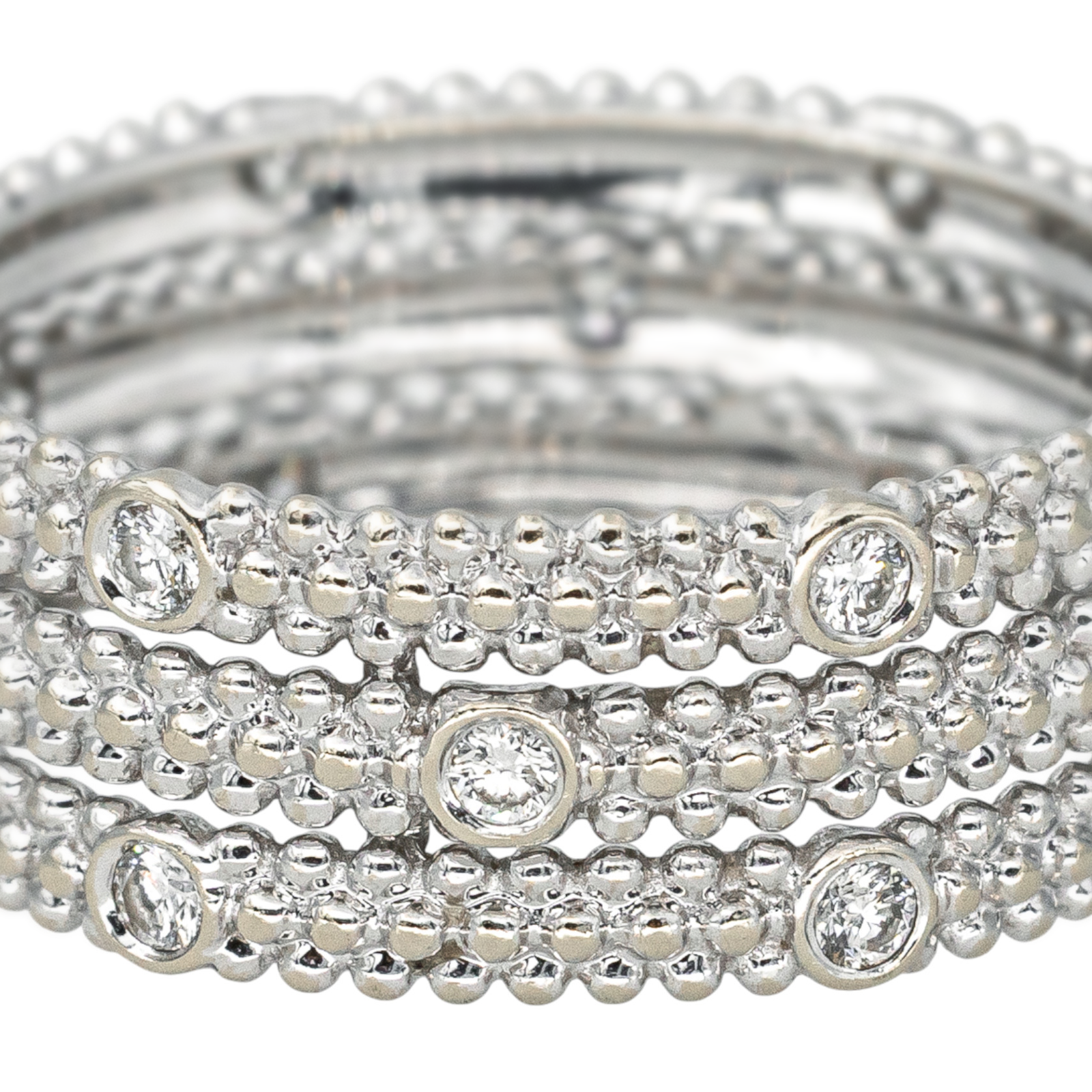 Mauboussin Bague  Bandeau Le premier jour  Or blanc  Diamant