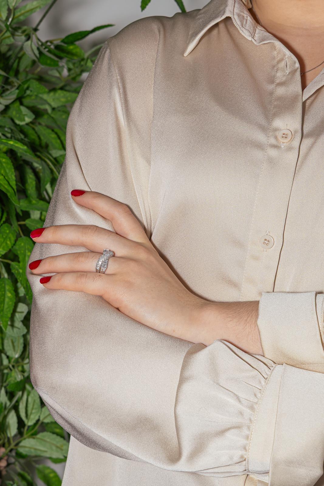 Mauboussin Bague En corps et encore Or blanc Diamant