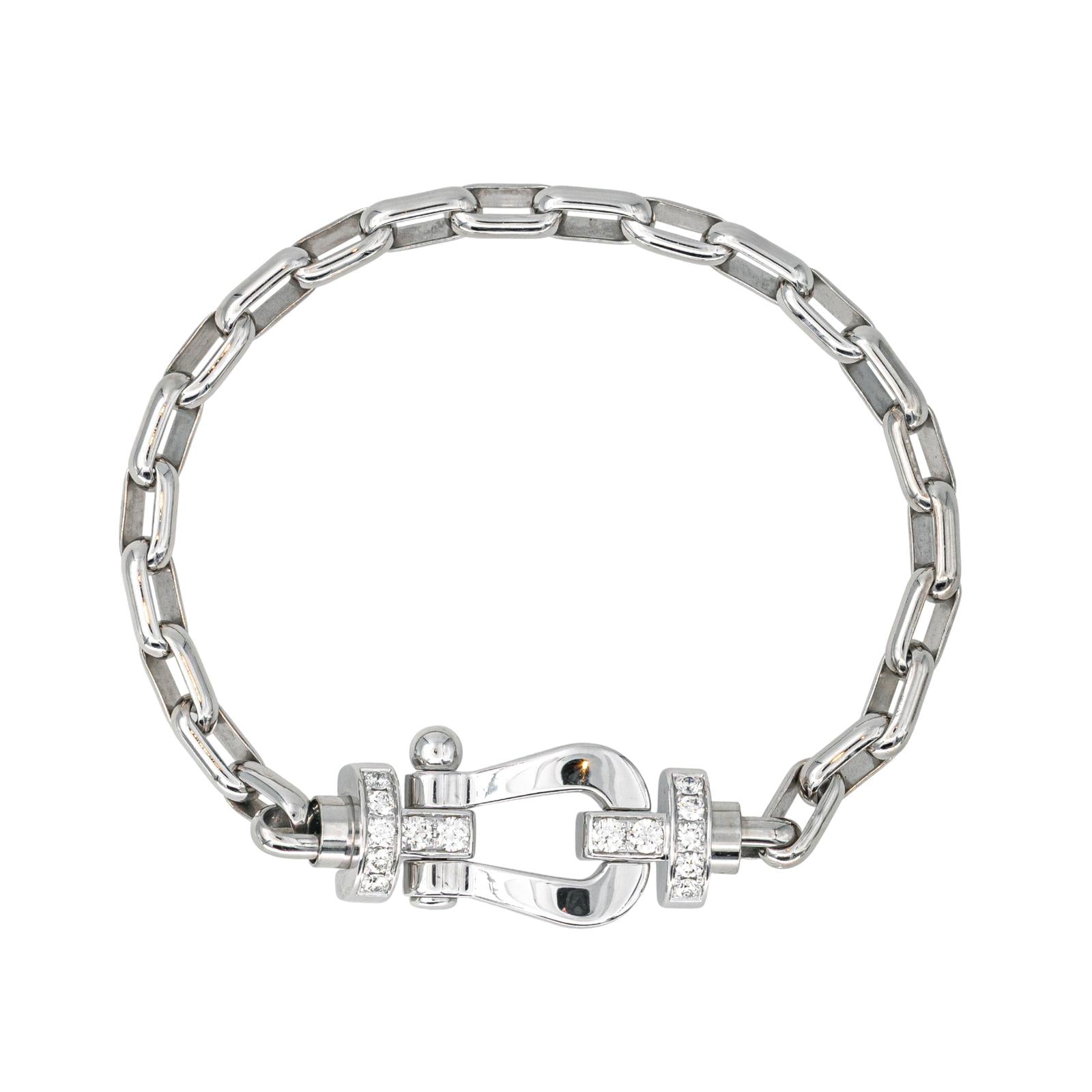 Fred Bracelet Force 10 Or blanc Diamant