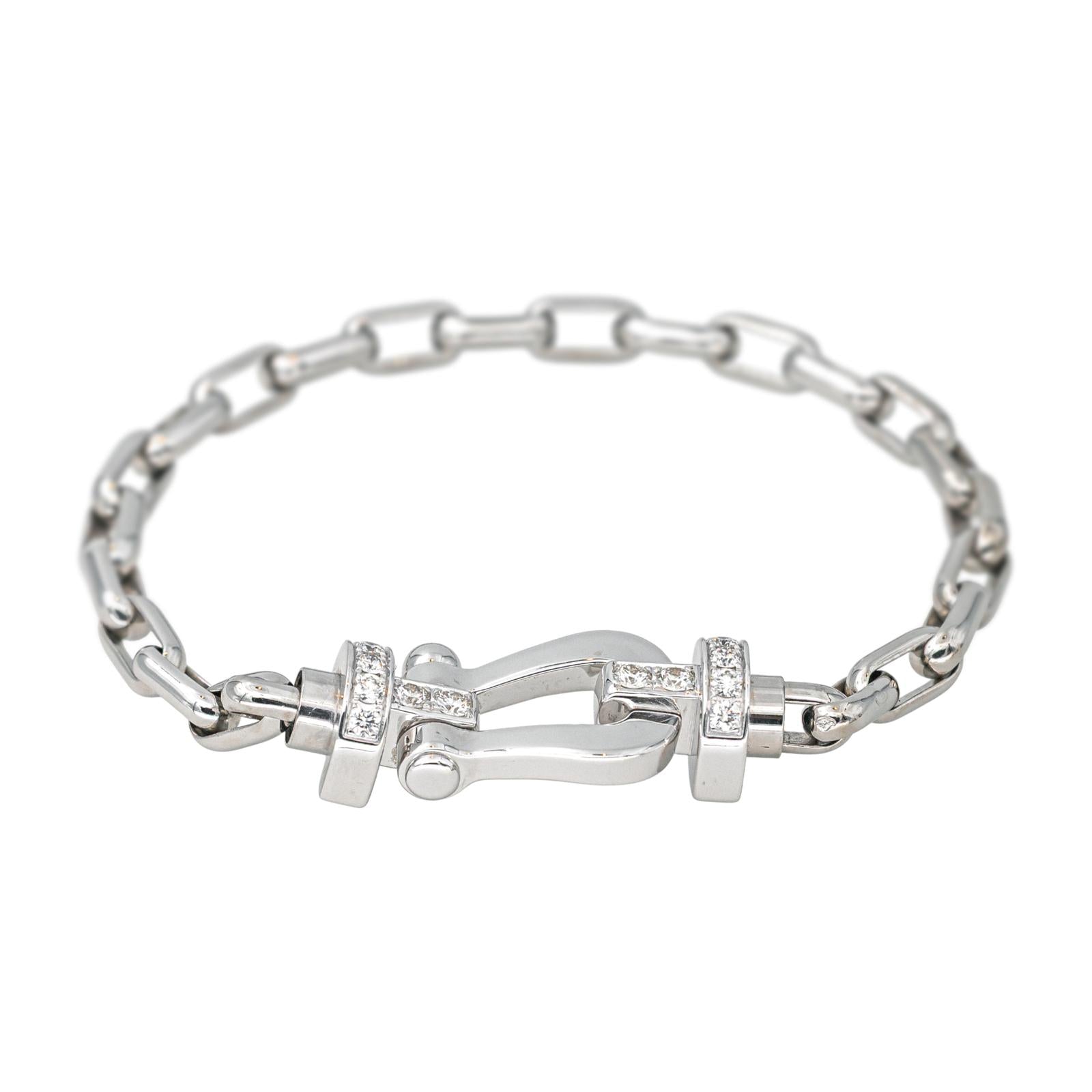 Fred Bracelet Force 10 Or blanc Diamant