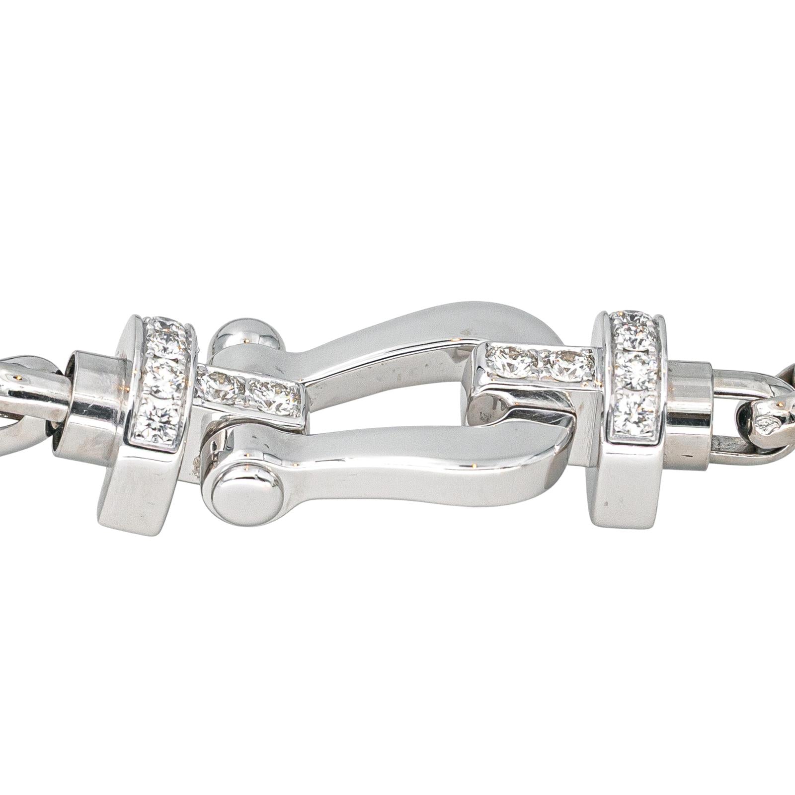 Fred Bracelet Force 10 Or blanc Diamant