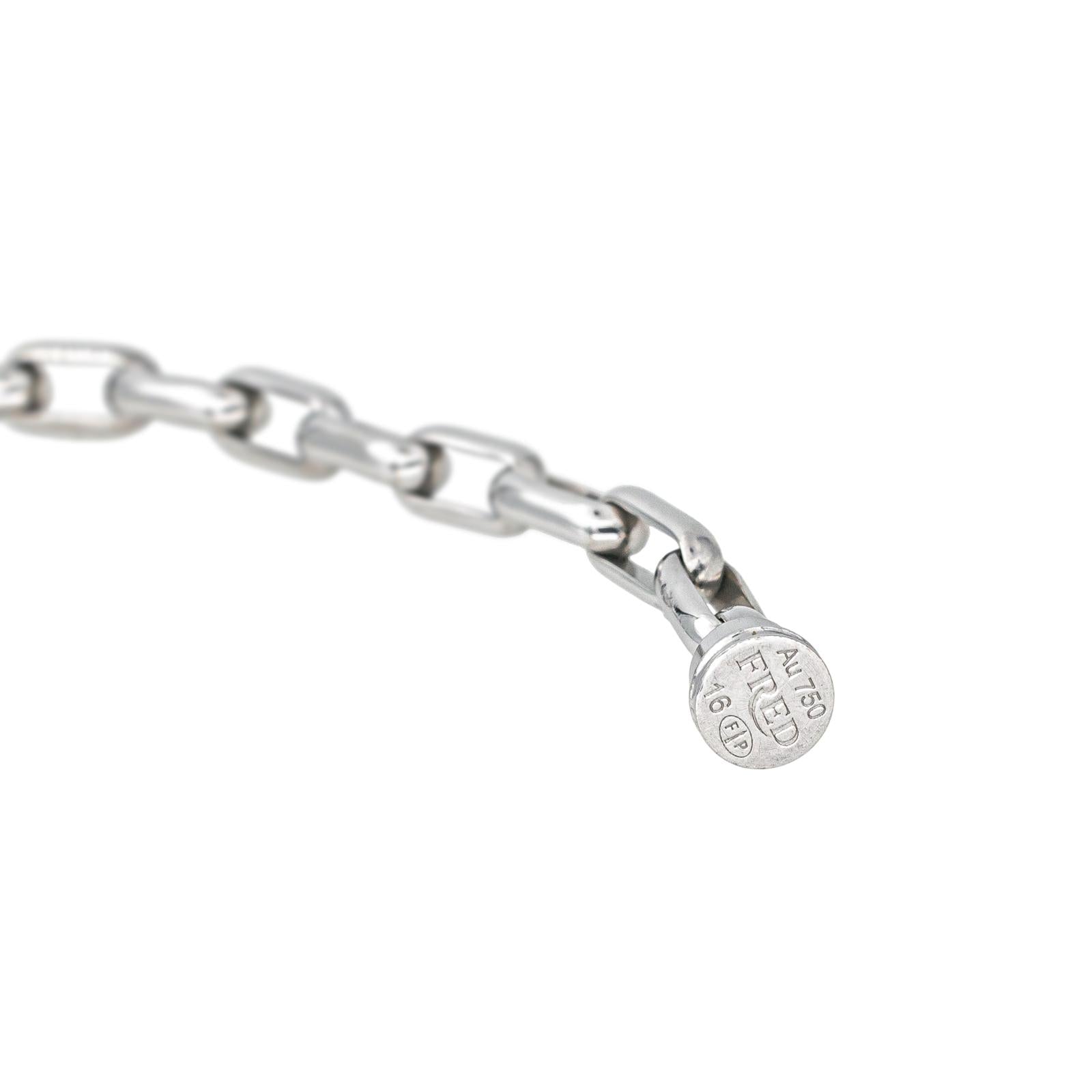 Fred Bracelet Force 10 Or blanc Diamant