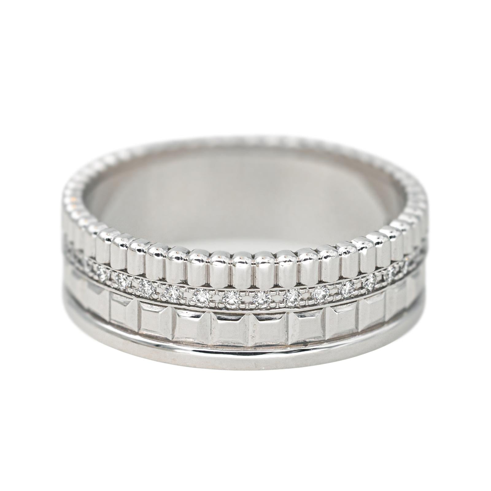 Boucheron Bague Quatre Or blanc Diamant