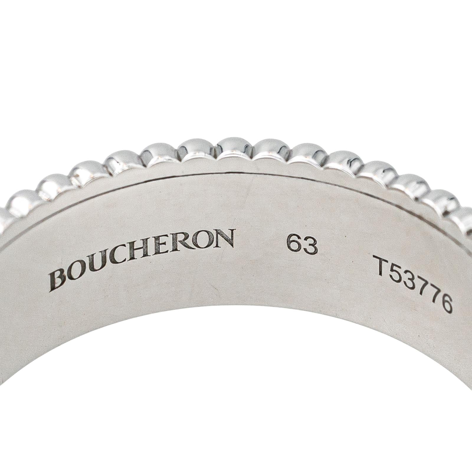 Boucheron Bague Quatre Or blanc Diamant
