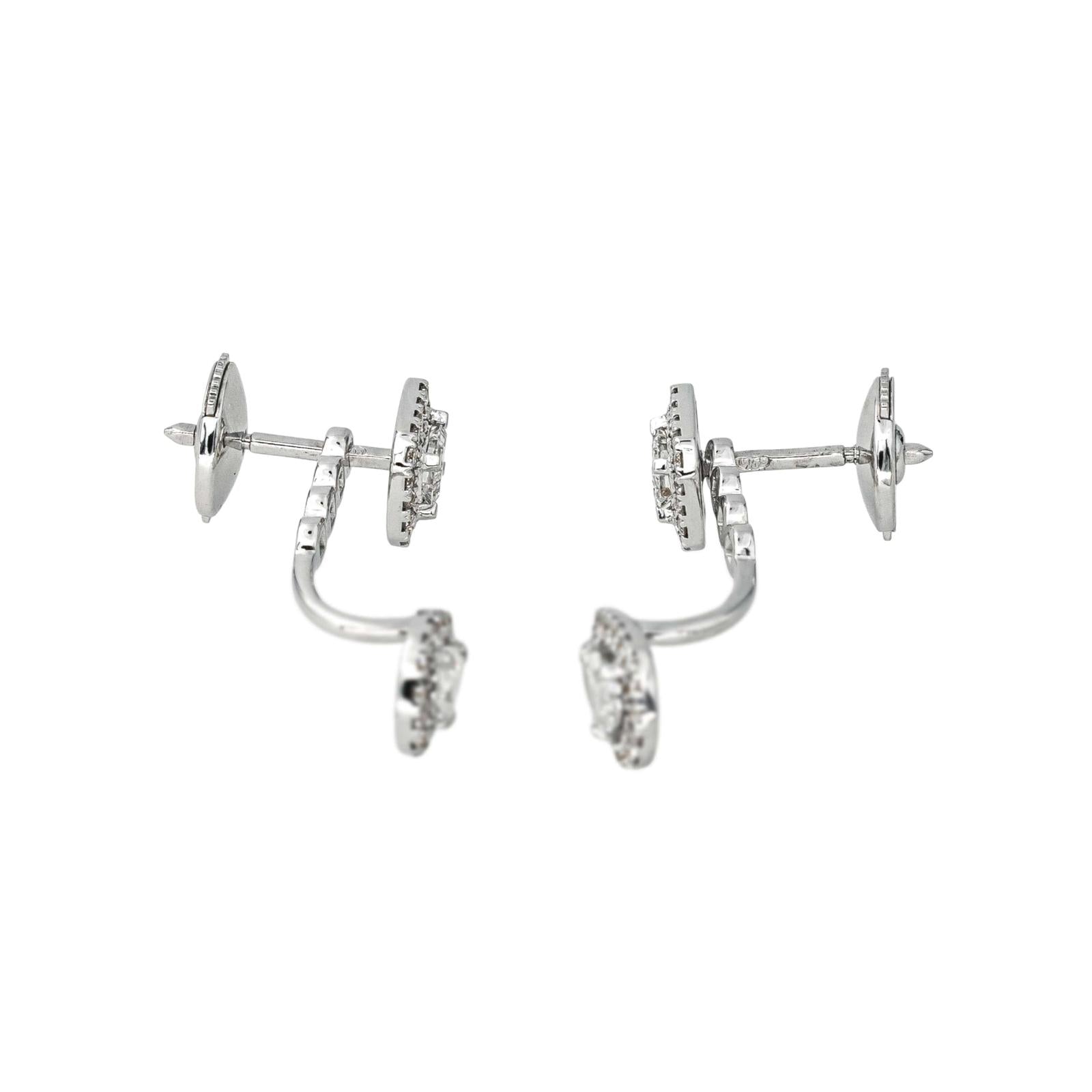 Messika Boucles d'oreilles My twin toi & moi Or blanc Diamant