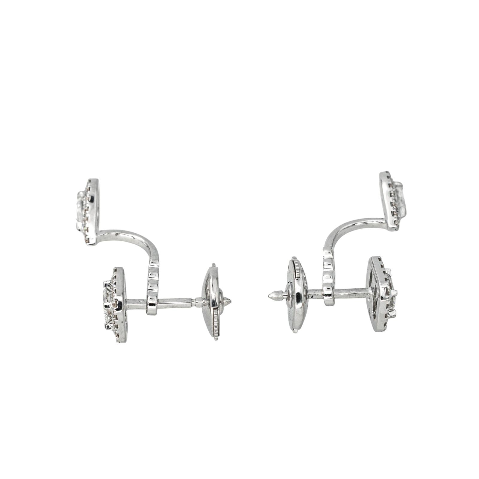 Messika Boucles d'oreilles My twin toi & moi Or blanc Diamant