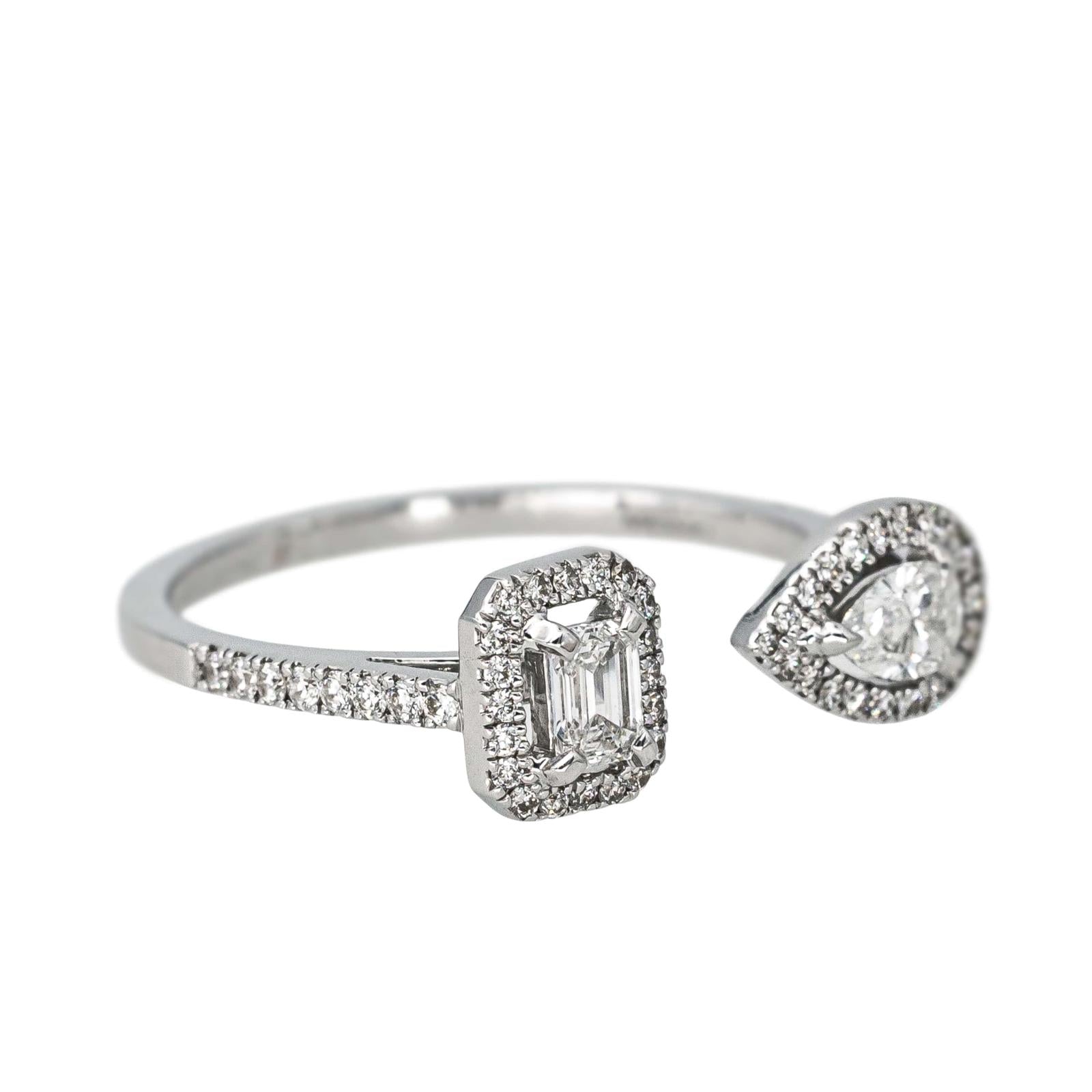 Messika Bague Toi et moi My twin toi & moi Or blanc Diamant