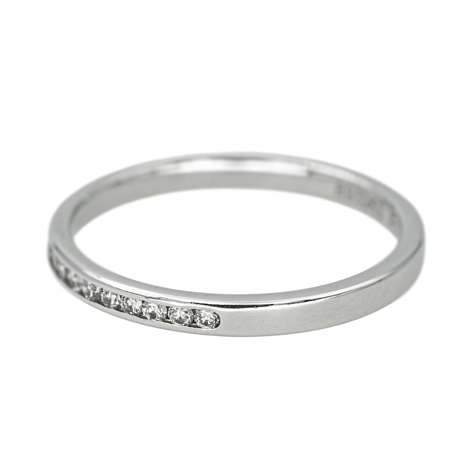 Fred Bague Demi alliance Fred for Love Platine Diamant