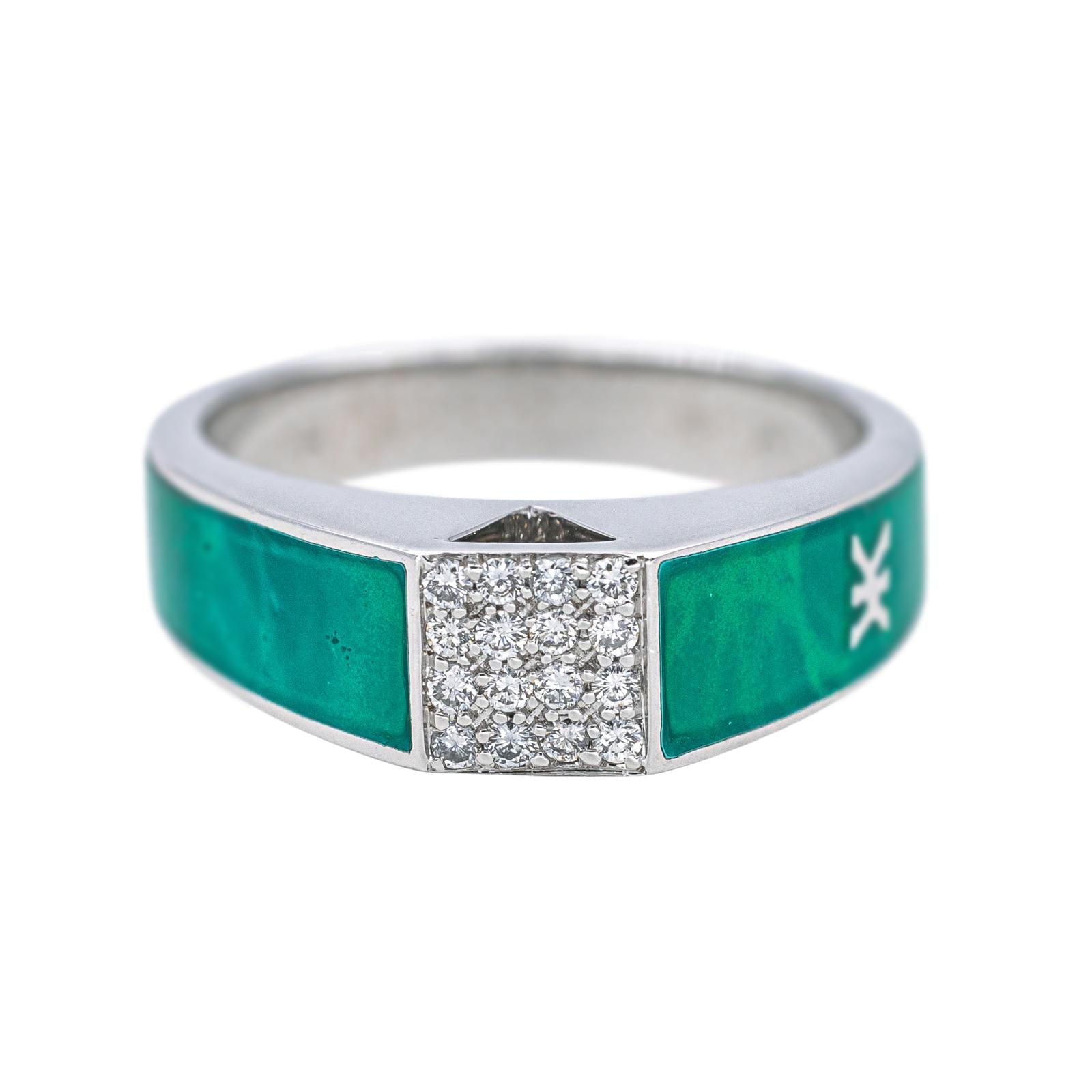 Korloff Bague  Or blanc Diamant