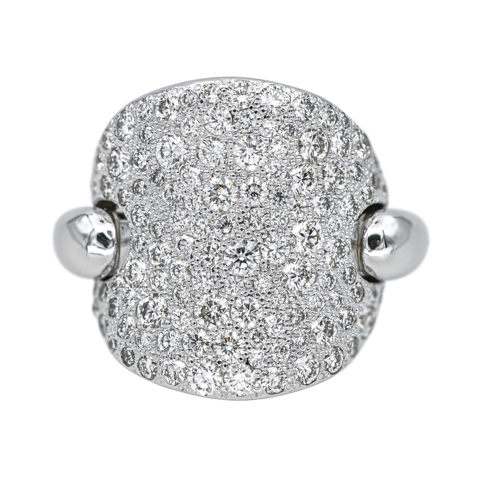 Pomellato  Bague Sabbia Or blanc Diamant