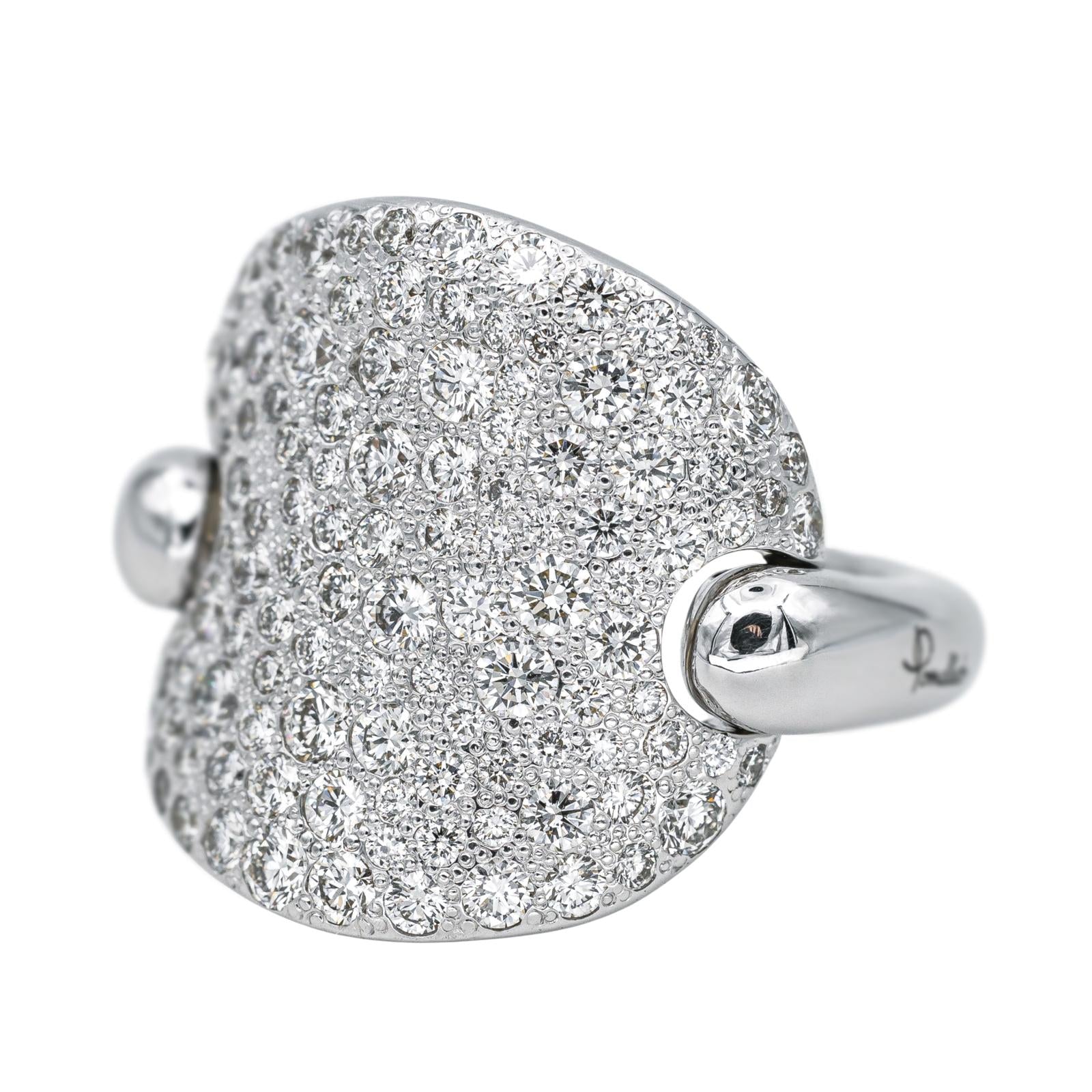 Pomellato  Bague Sabbia Or blanc Diamant