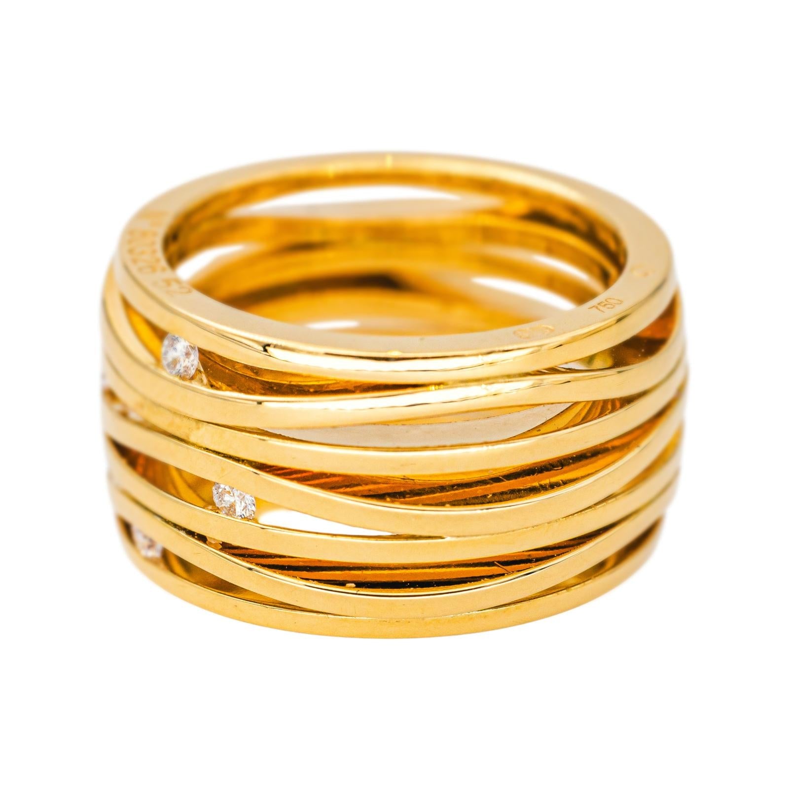 Omega Bague Ladymatic Or jaune  Diamant