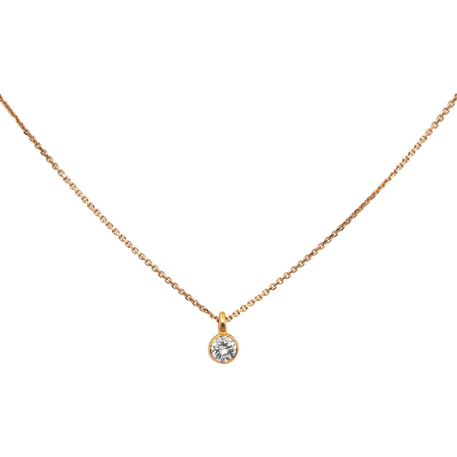 Collier Or rose Diamant