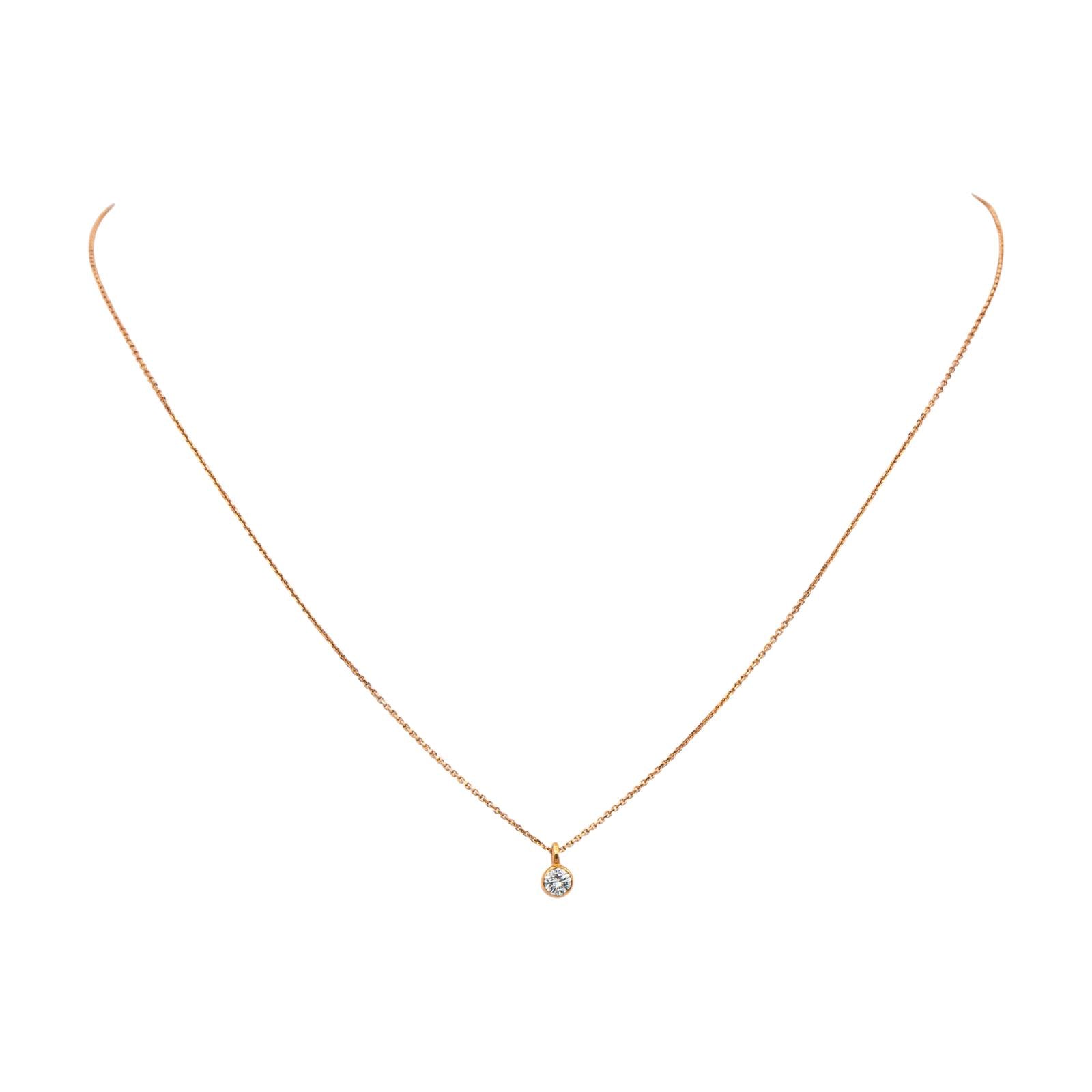 Collier Or rose Diamant