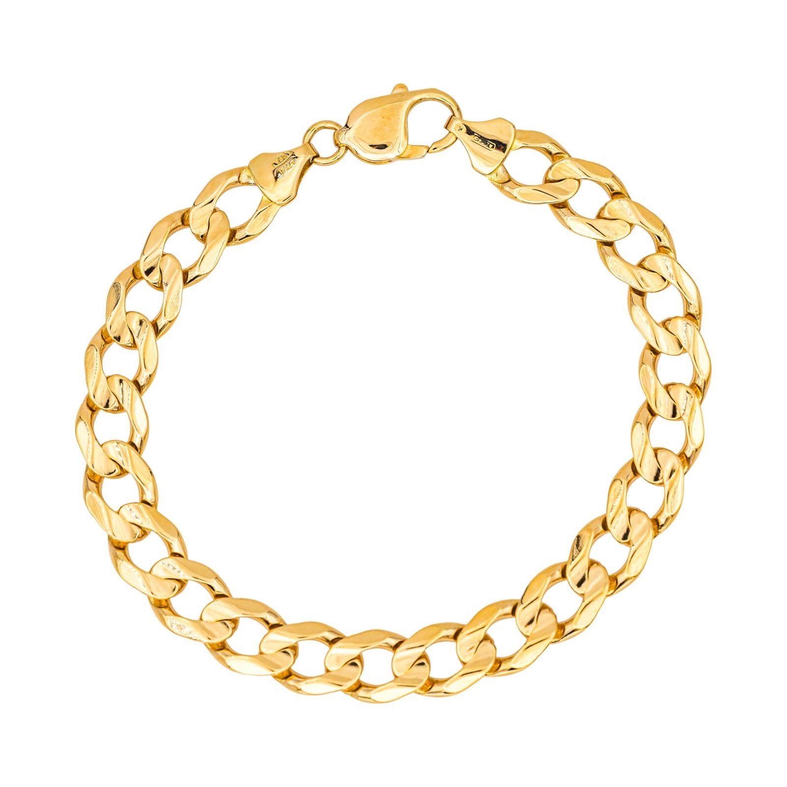 Bracelet Maille Gourmette Or jaune