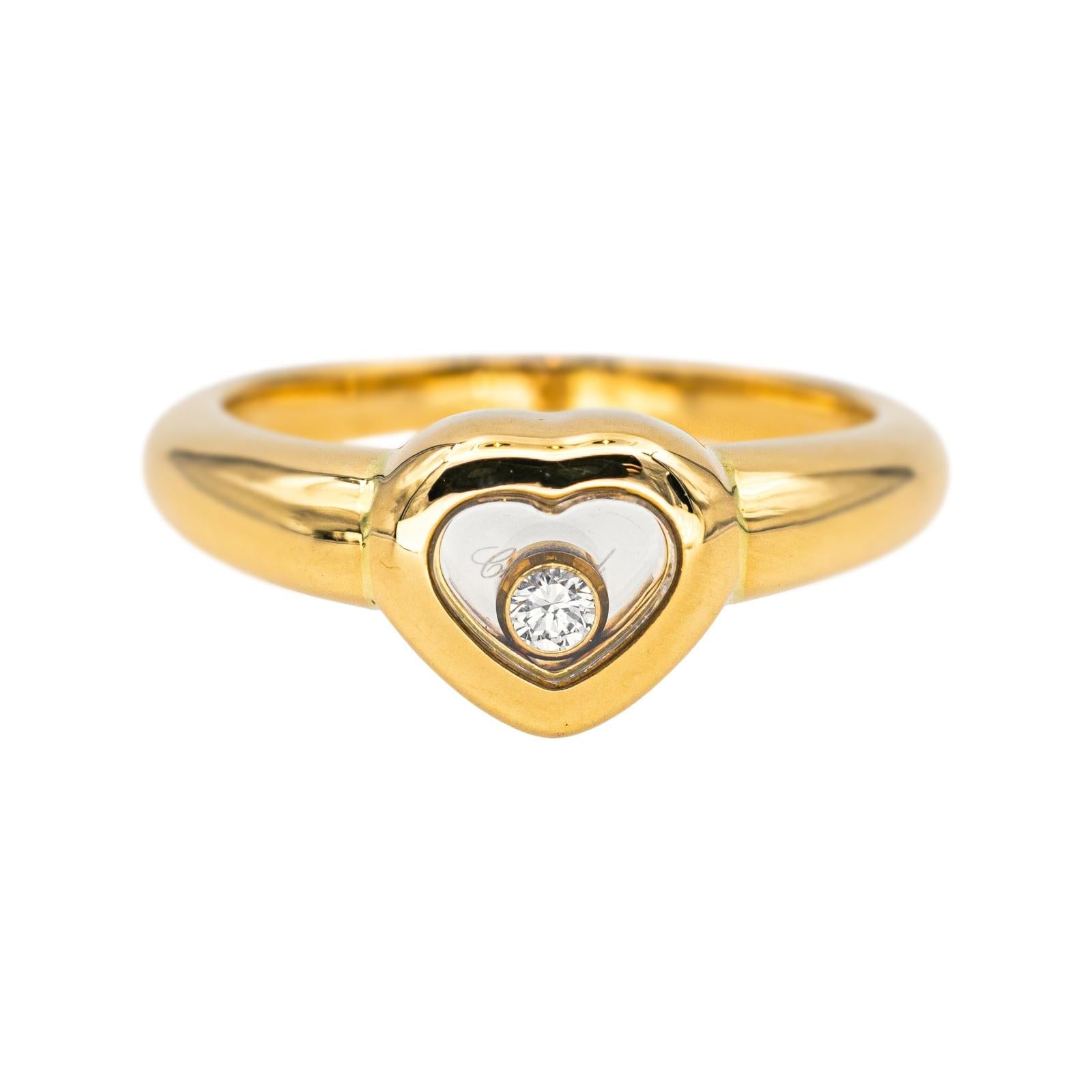 Chopard Bague Happy diamond Or jaune Diamant
