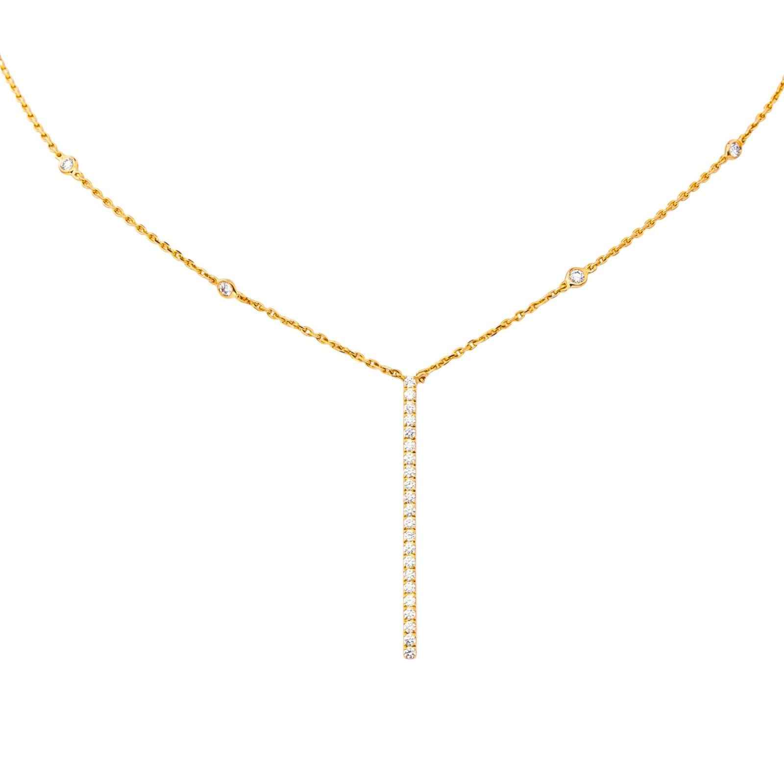 Messika Collier Gatsby Or rose Diamant