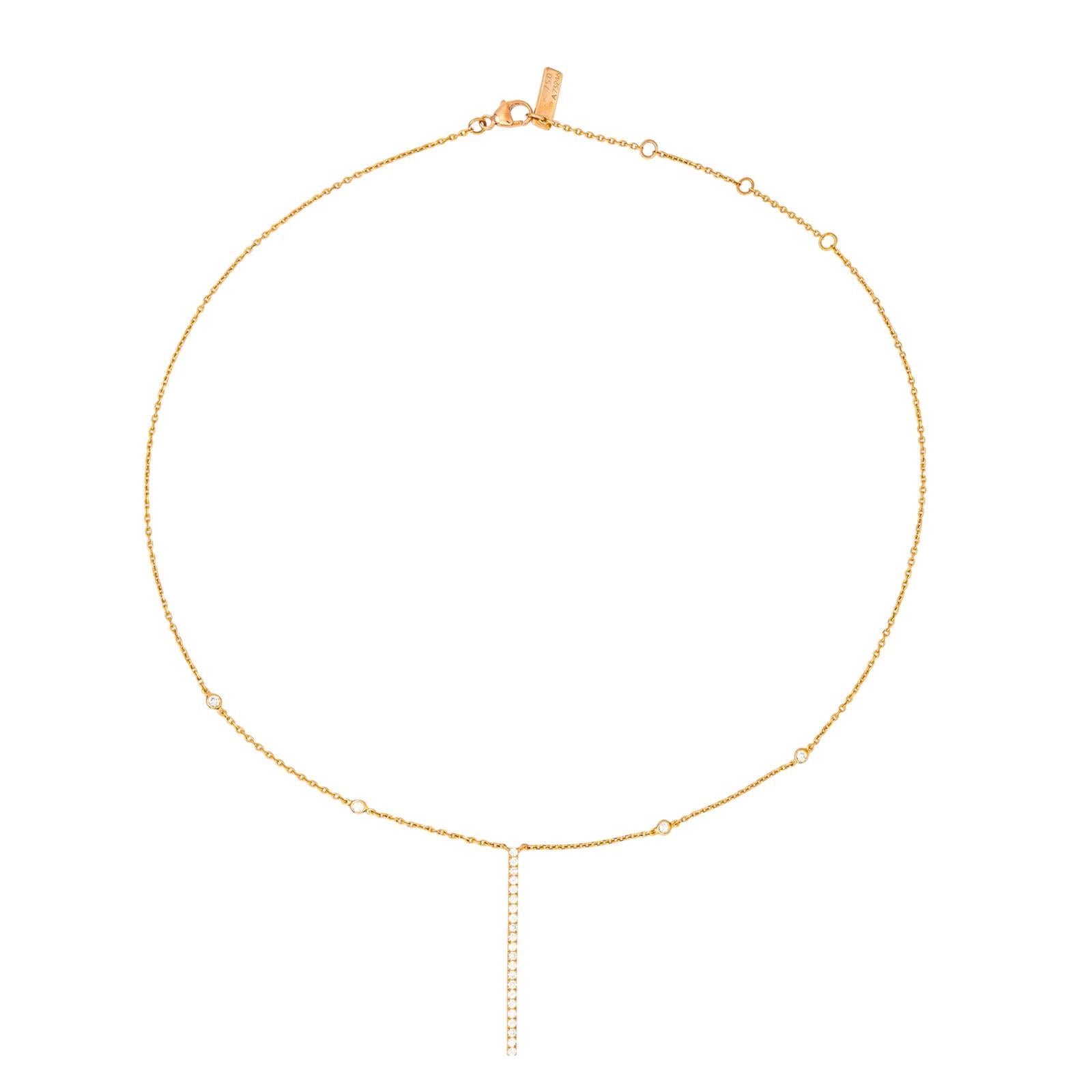 Messika Collier Gatsby Or rose Diamant