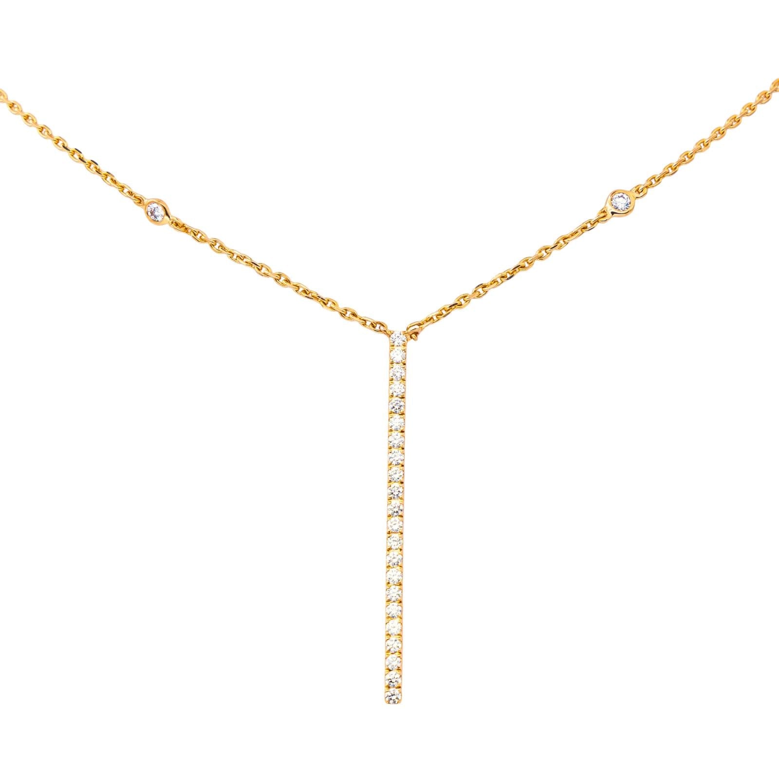 Messika Collier Gatsby Or rose Diamant