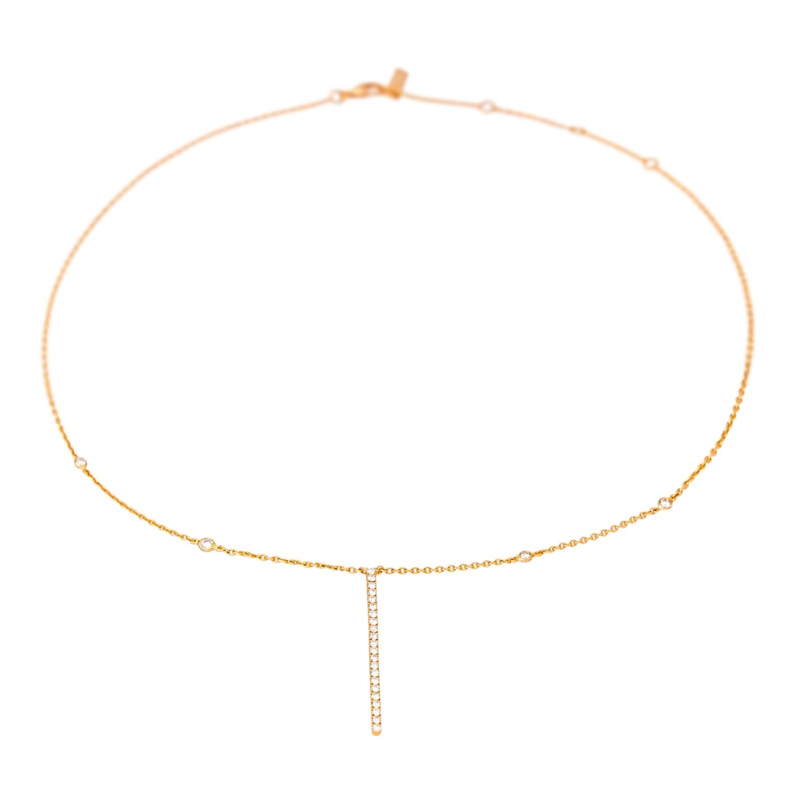Messika Collier Gatsby Or rose Diamant