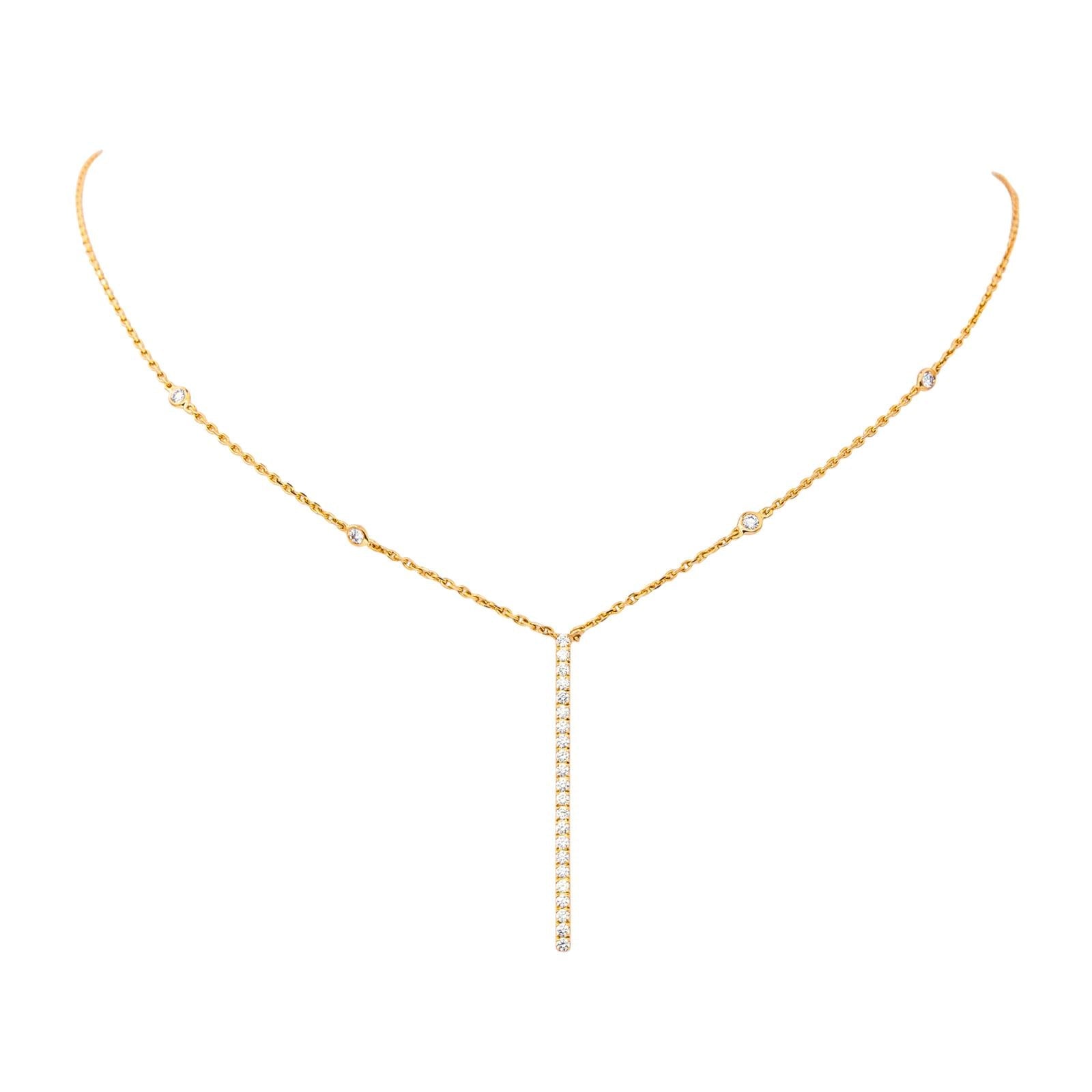 Messika Collier Gatsby Or rose Diamant