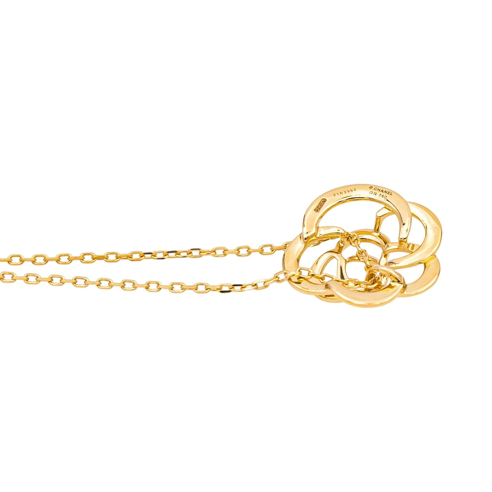 Chanel Collier Camélia Or jaune