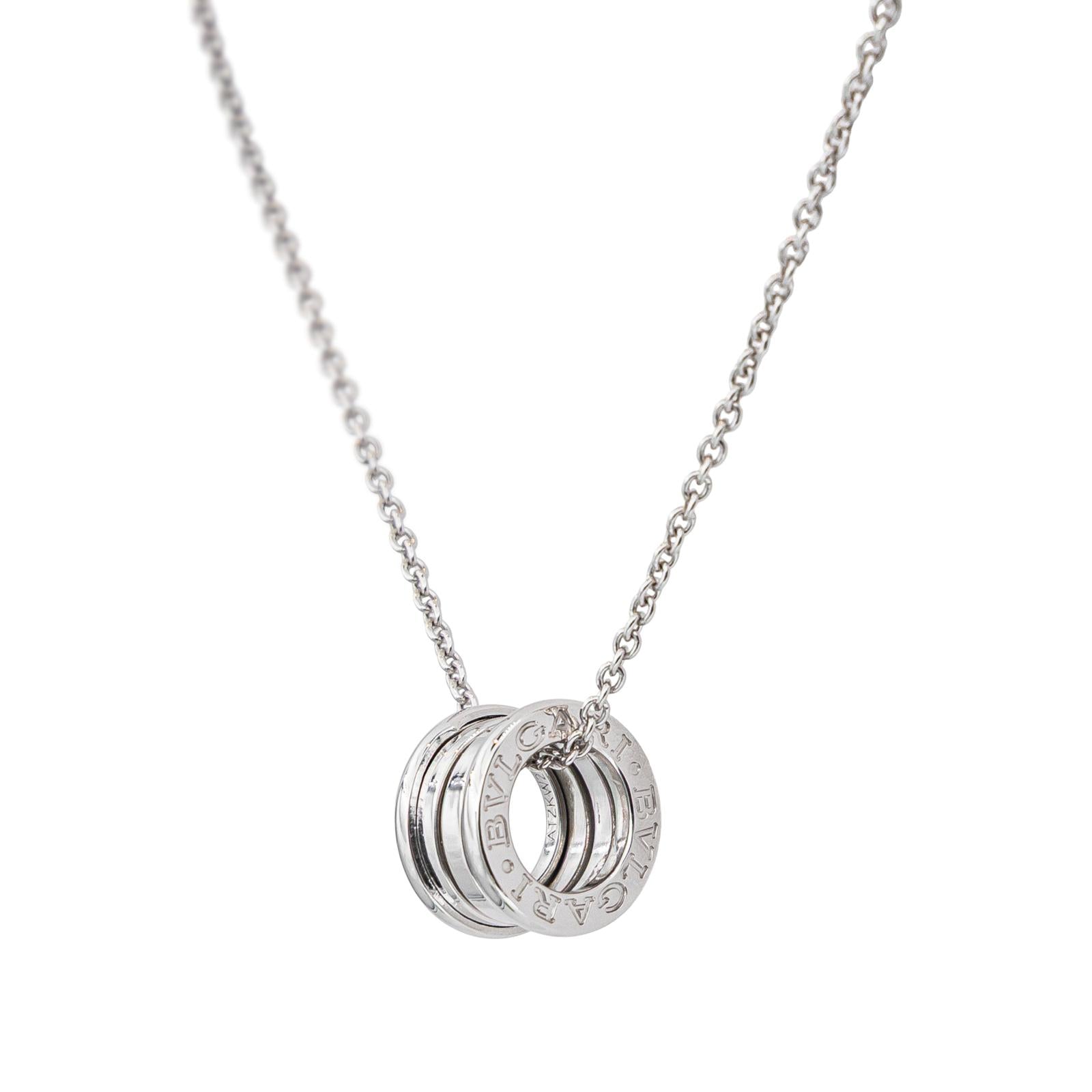 Bulgari Collier B.zéro1 Or blanc