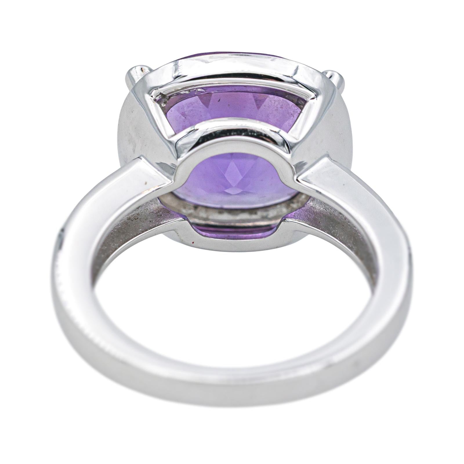 Poiray Bague  Filles Antik Or blanc  Améthyste