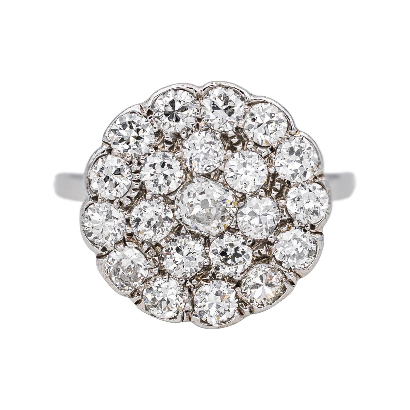 Bague Or blanc Diamant, Diamants