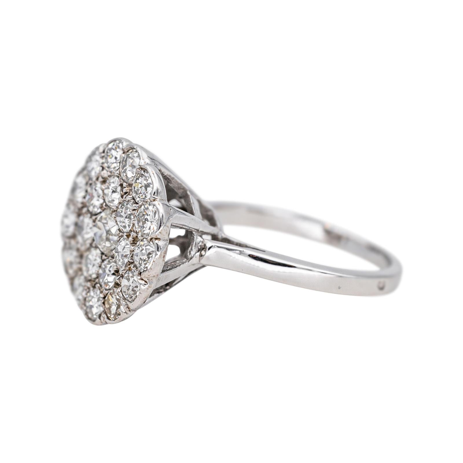 Bague Or blanc Diamant, Diamants