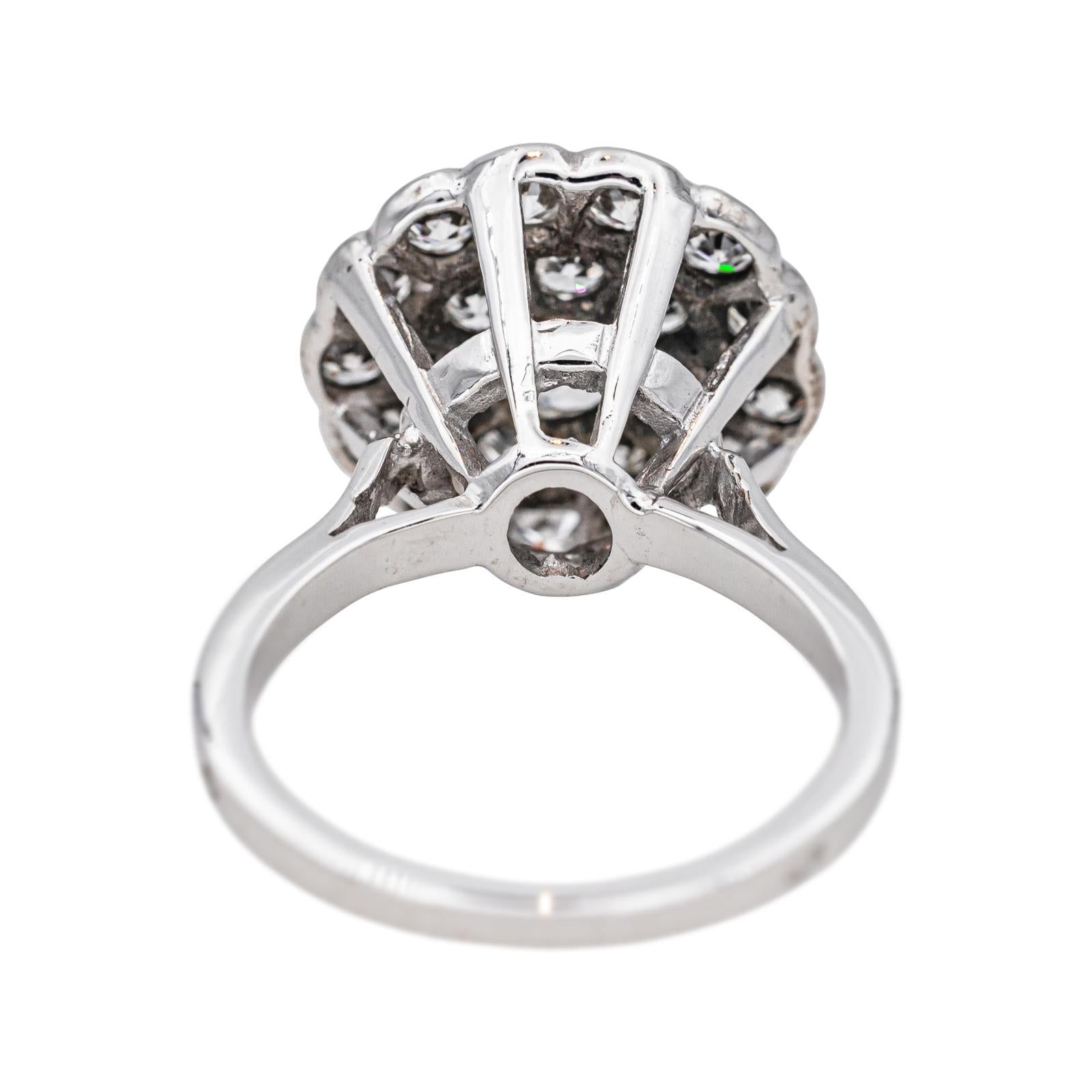Bague Or blanc Diamant, Diamants